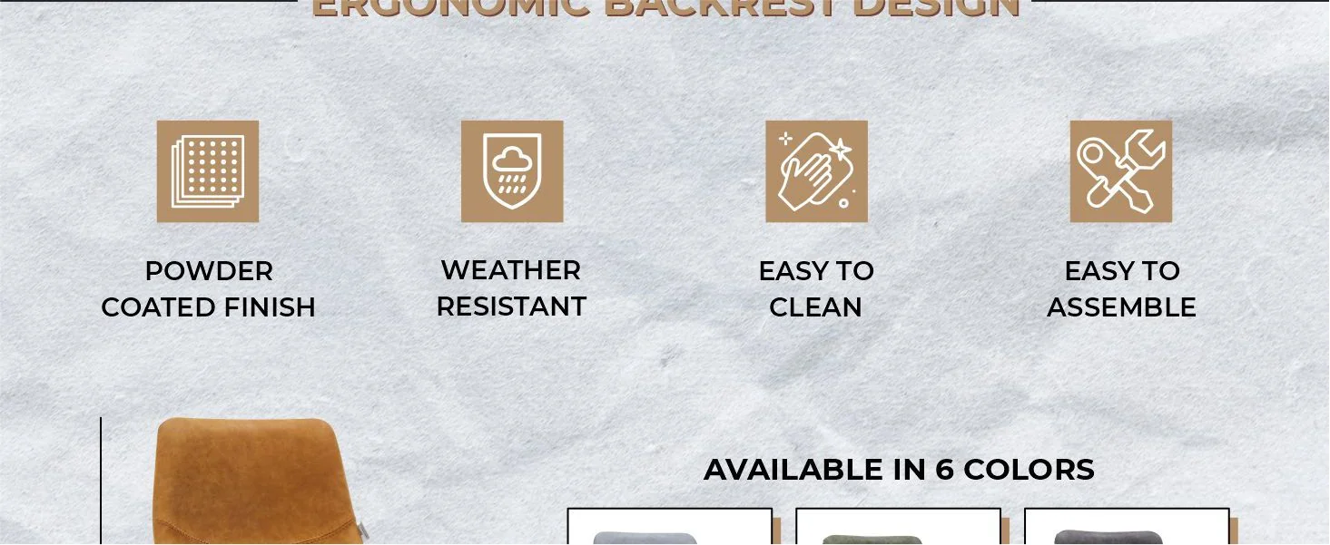 Elland - Bar stool - Light Brown - White Base