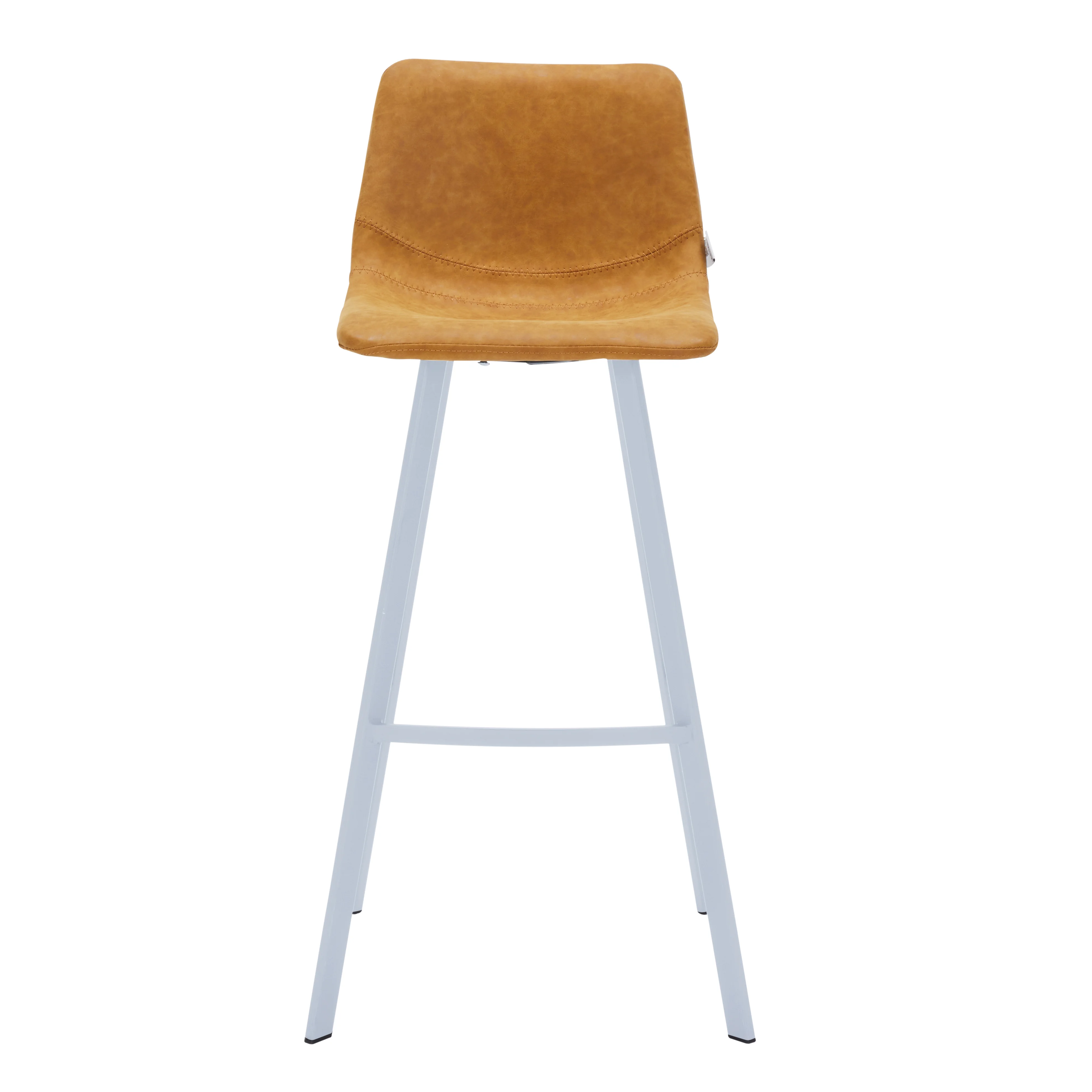 Elland - Bar stool - Light Brown - White Base
