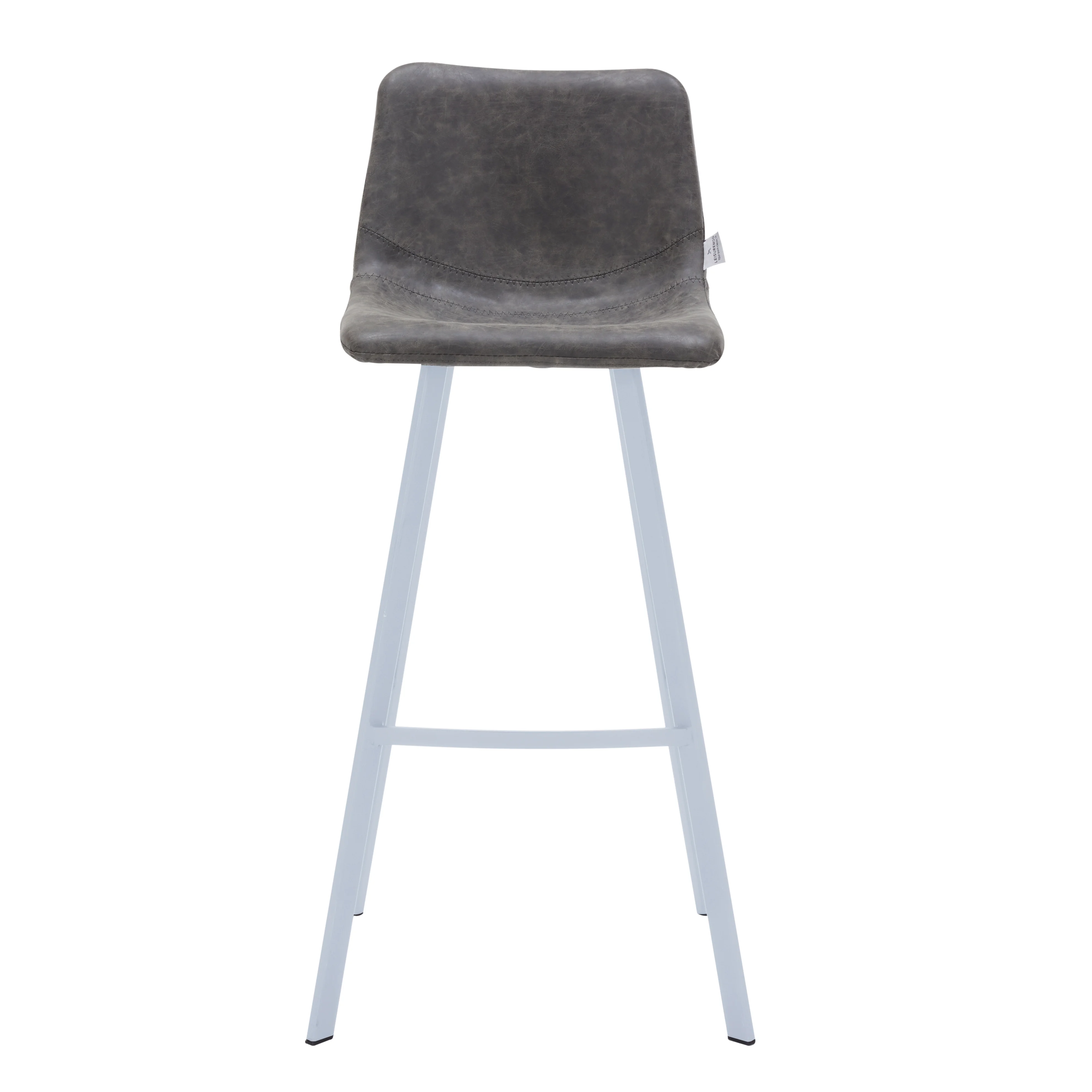 Elland - Bar stool - Grey- White Base