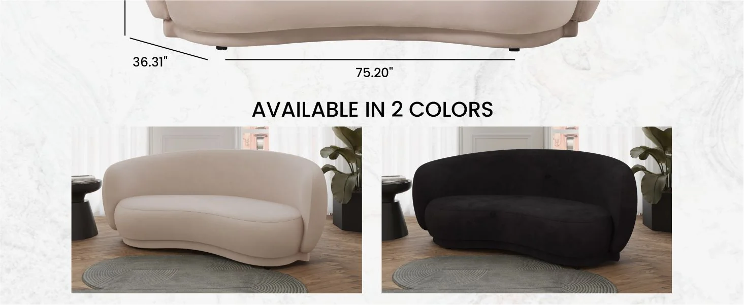 Faze 3-Seater Wide Couch Sofa Upholstered in Velvet
