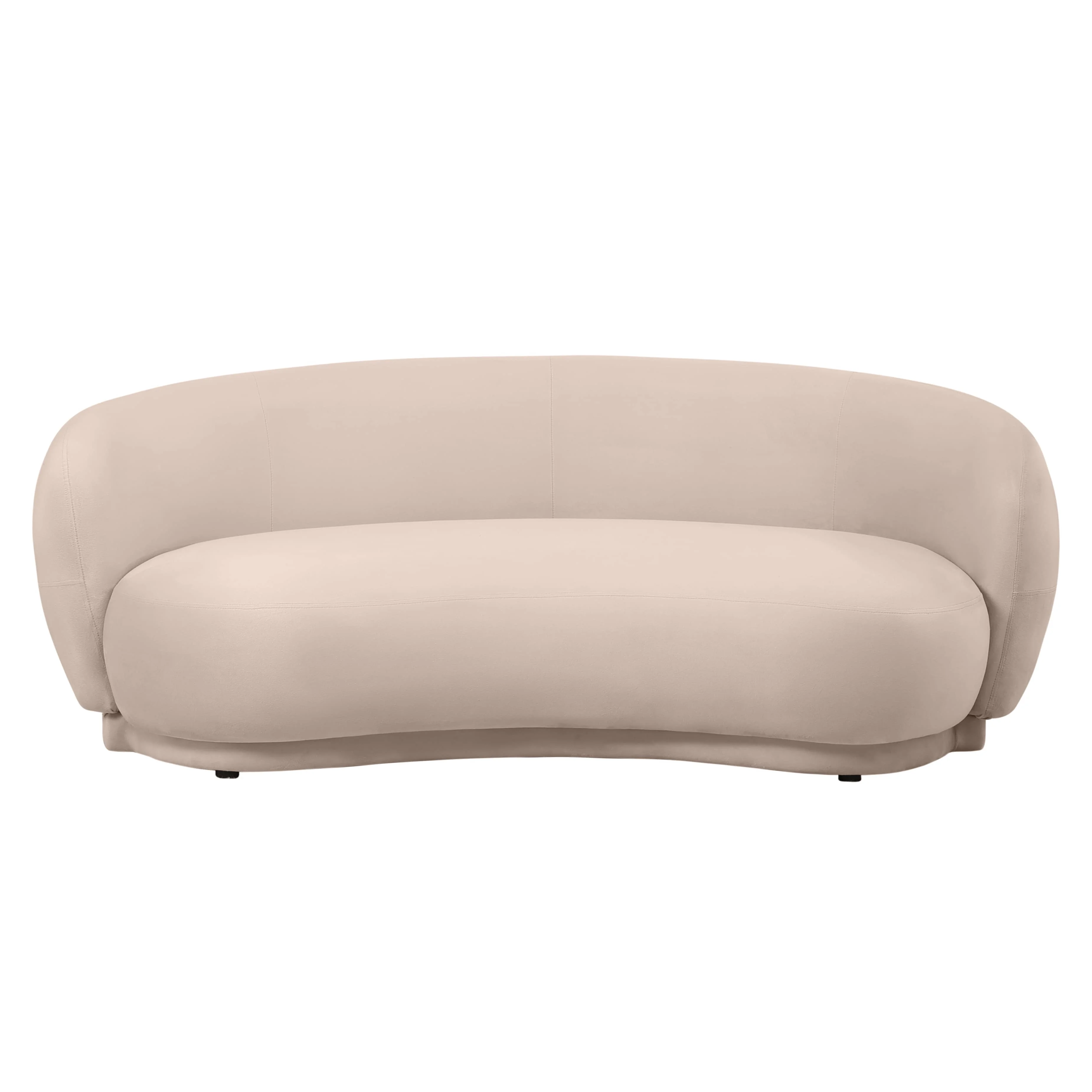 Faze 3-Seater Wide Couch Sofa Upholstered in Velvet