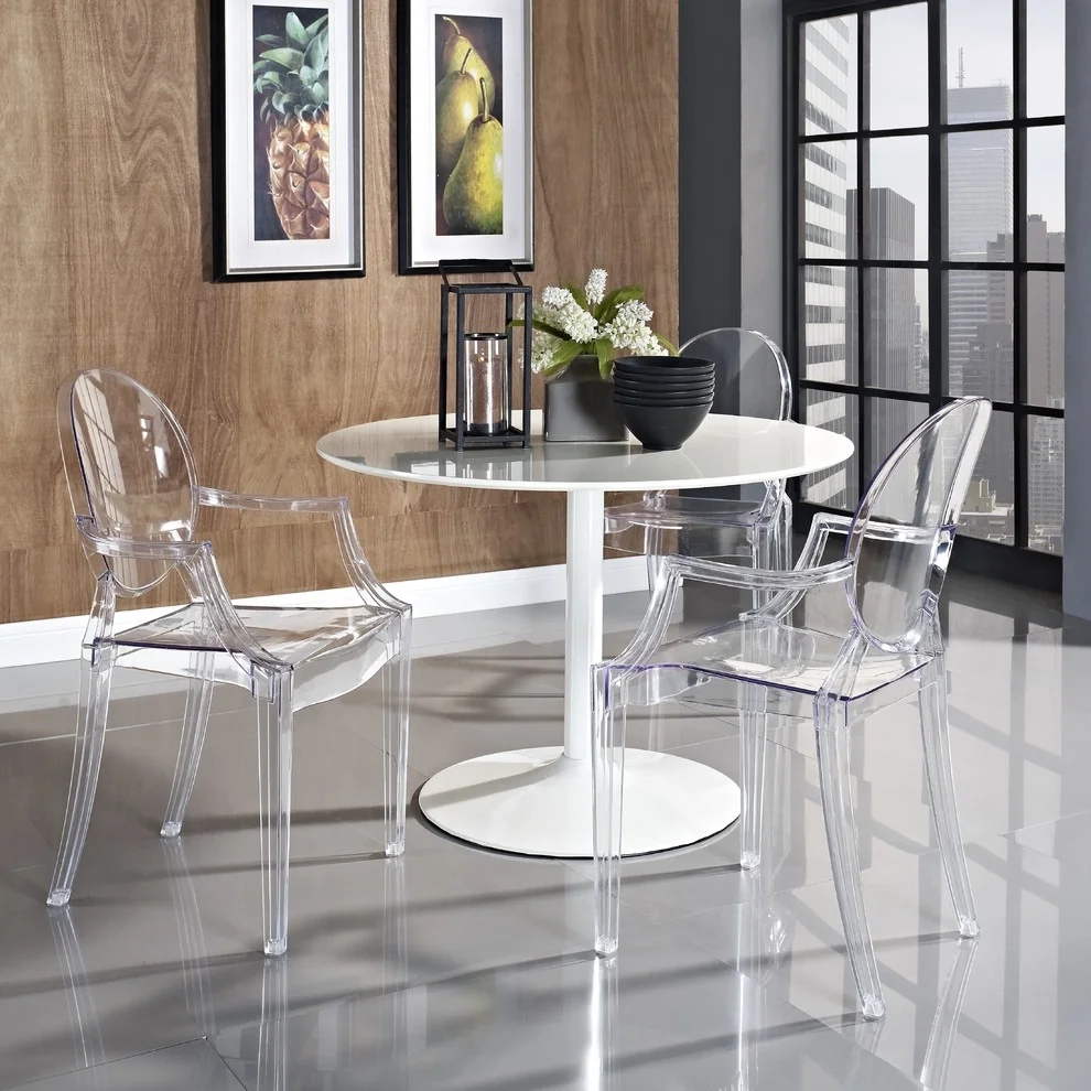 Carroll Modern Acrylic Dining Side Chair