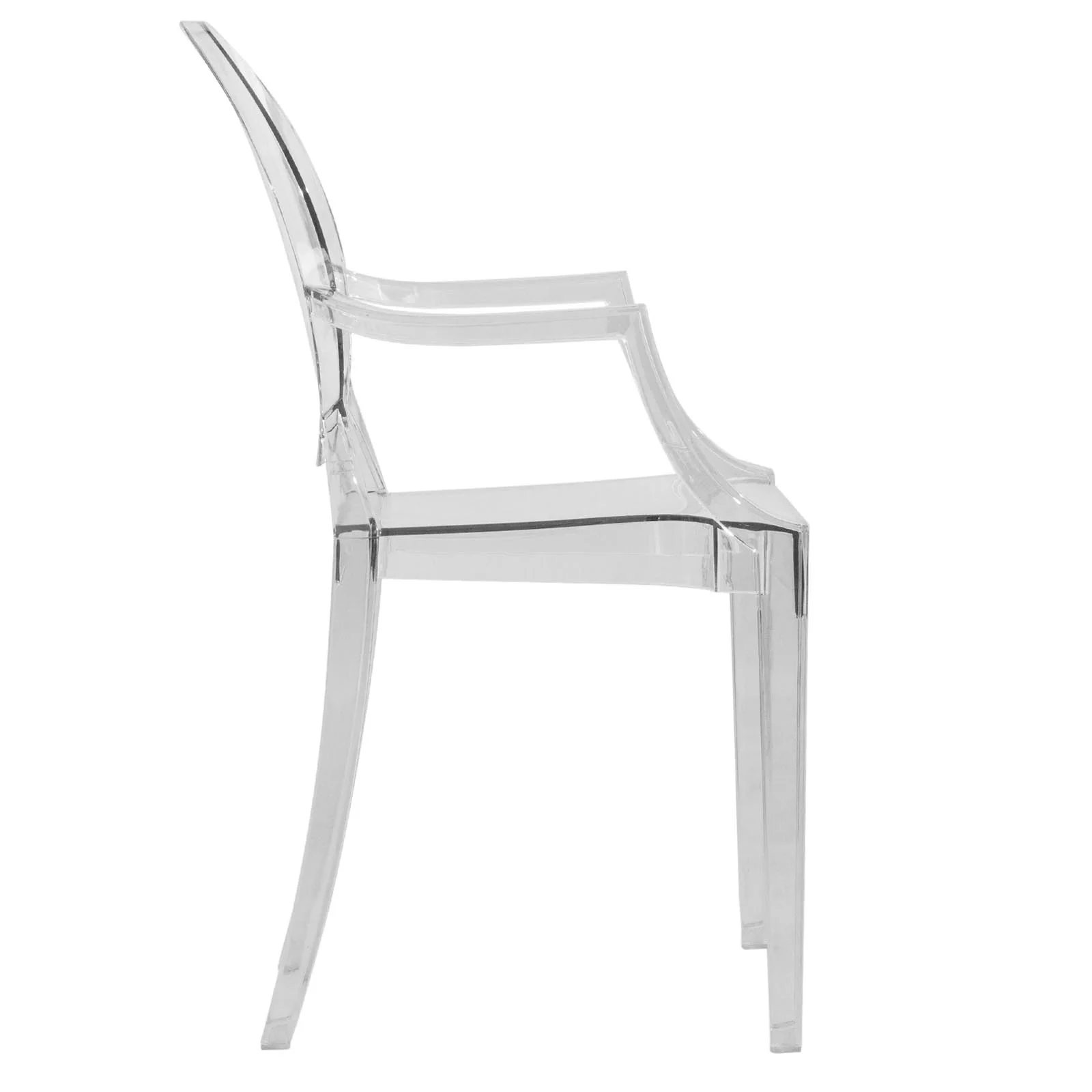 Carroll Modern Acrylic Dining Side Chair, Set of 4