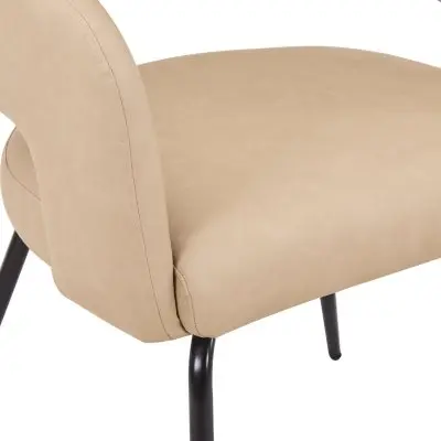 7-Piece Dining Set with Rectangular Glass Dining Table Gold Base and 6 Leather Dining Chairs with Iron Base