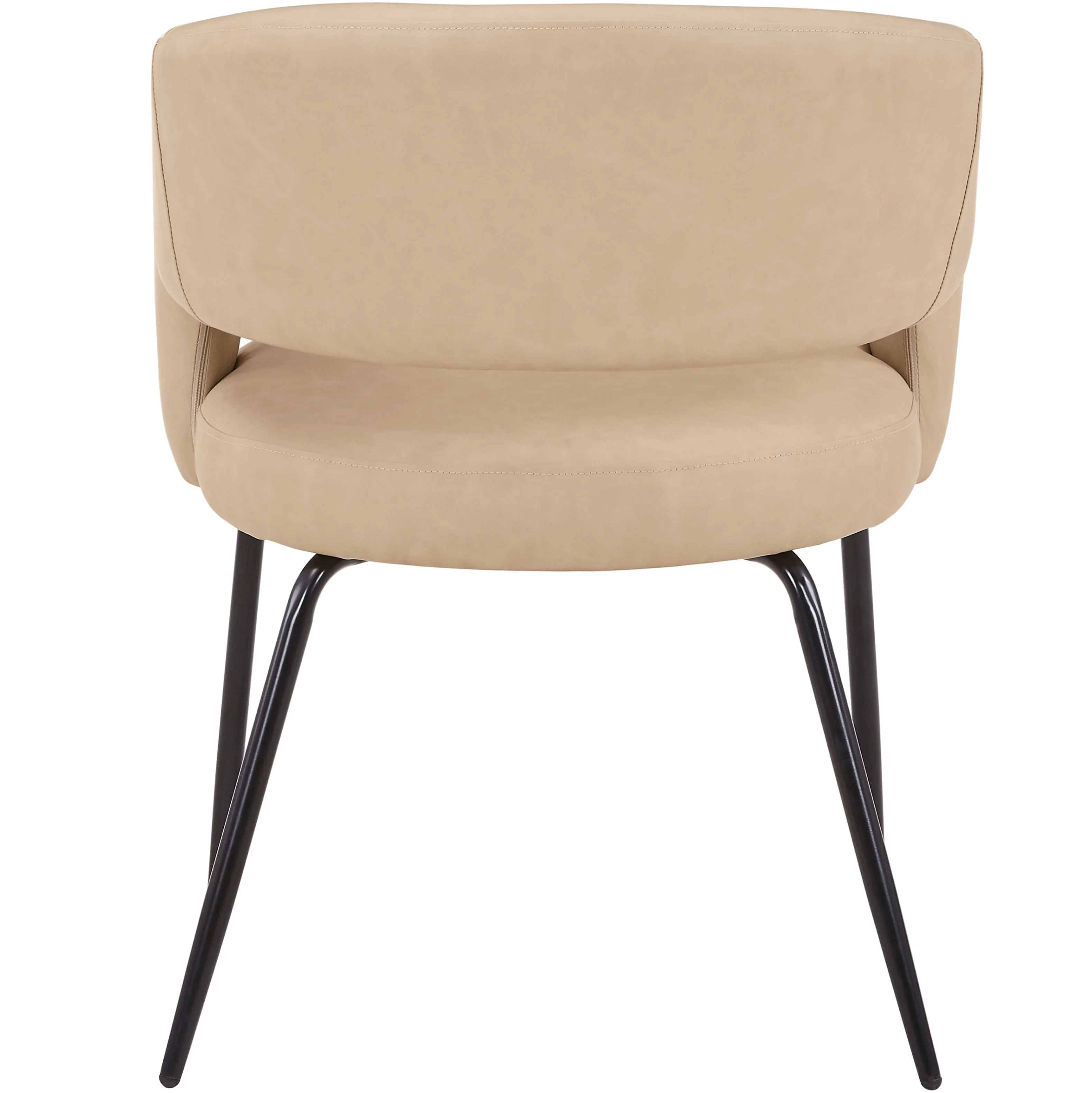 7-Piece Dining Set with Rectangular Sintered Stone Dining Table and 6 Leather Dining Chairs with Iron Base