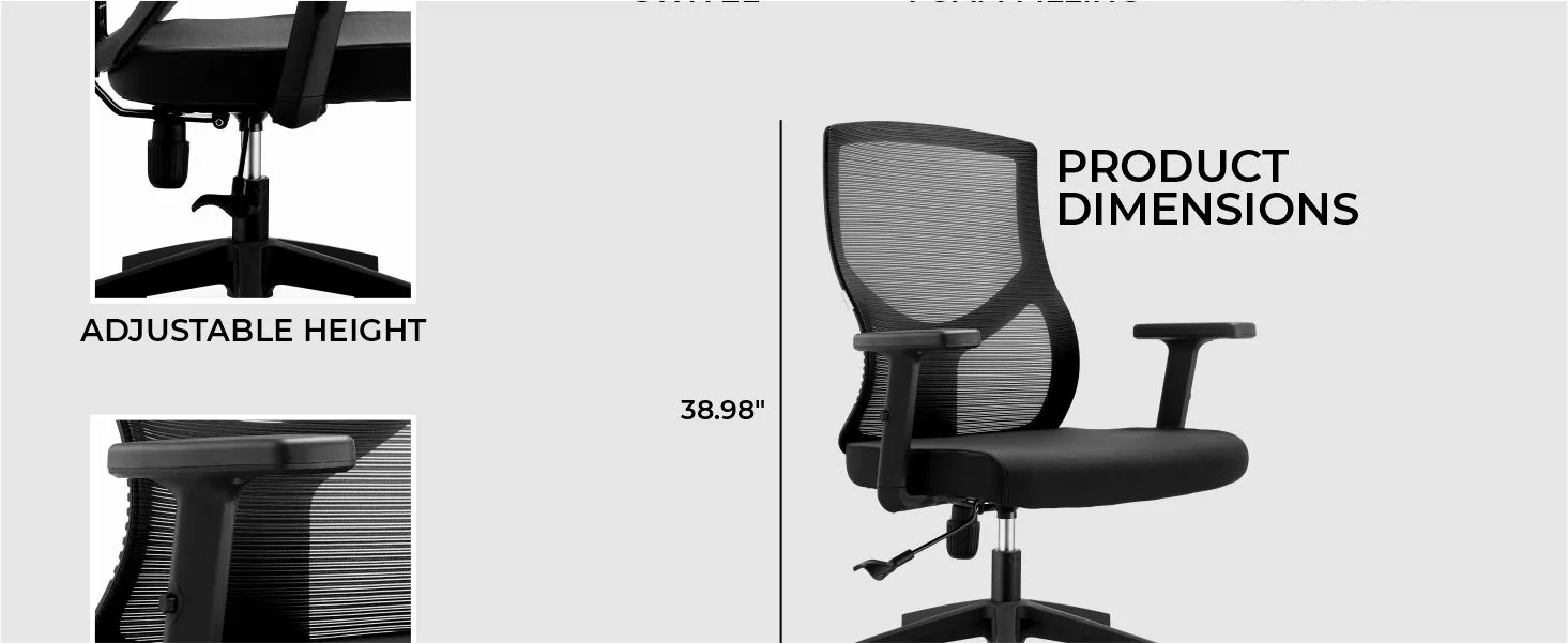 Office Glen Series Office Task Chair In Black