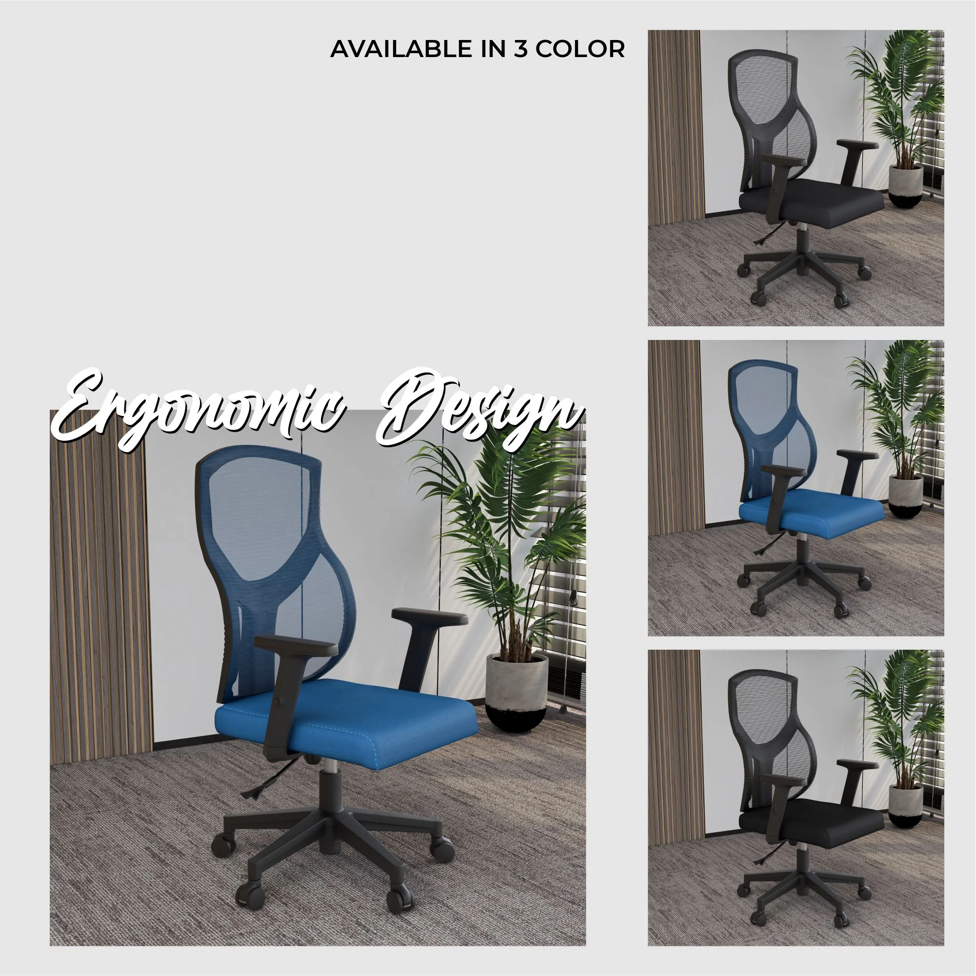 Office Glen Series Office Task Chair In Blue