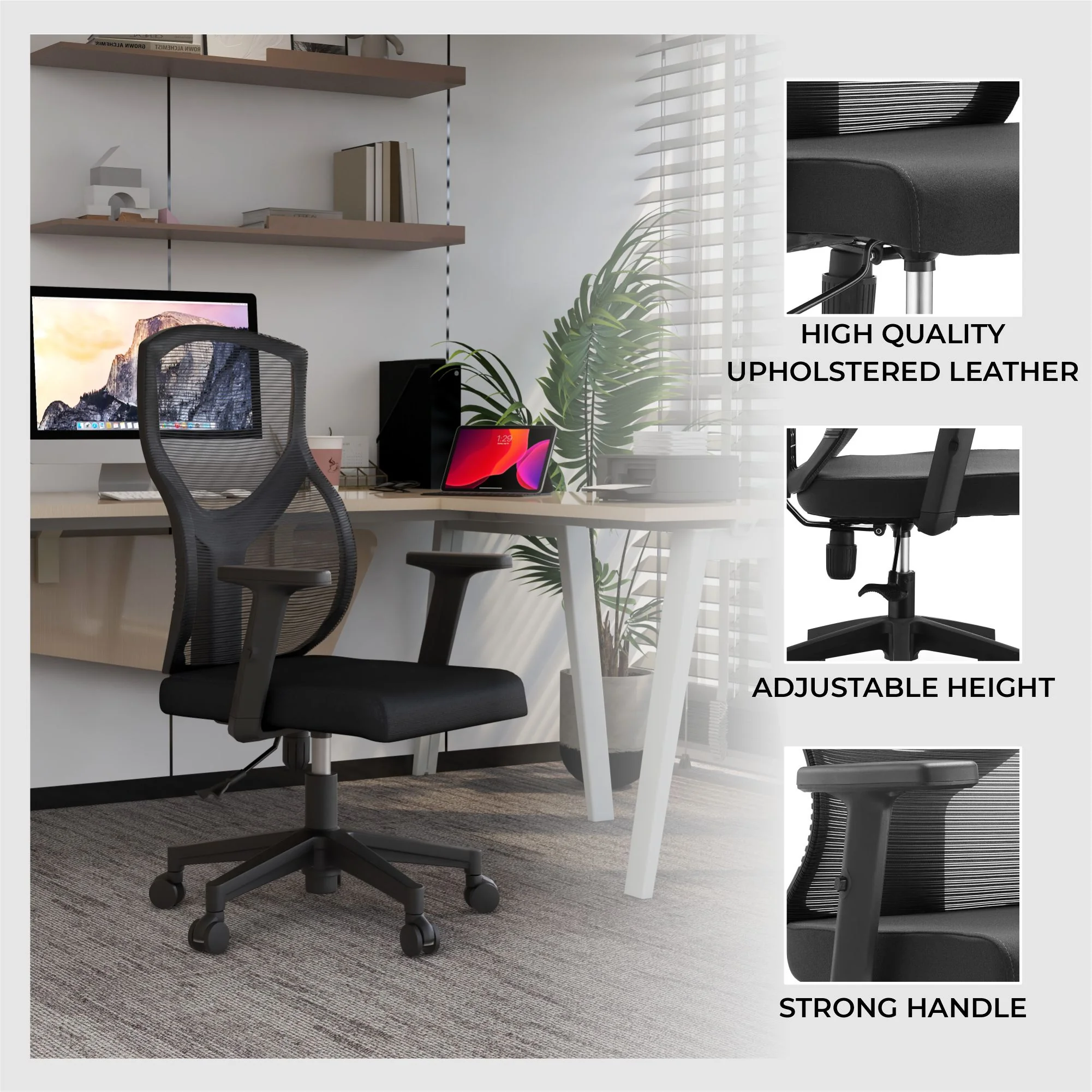 Office Glen Series Office Task Chair In Grey
