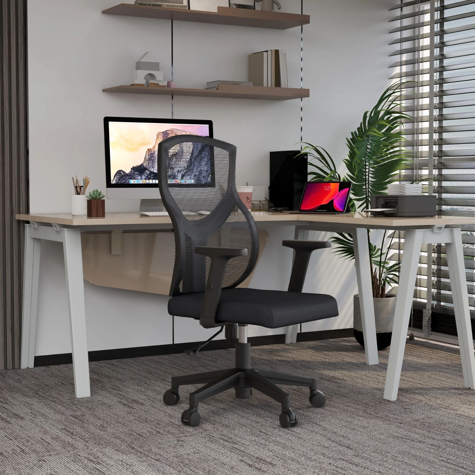 Office Glen Series Office Task Chair In Grey