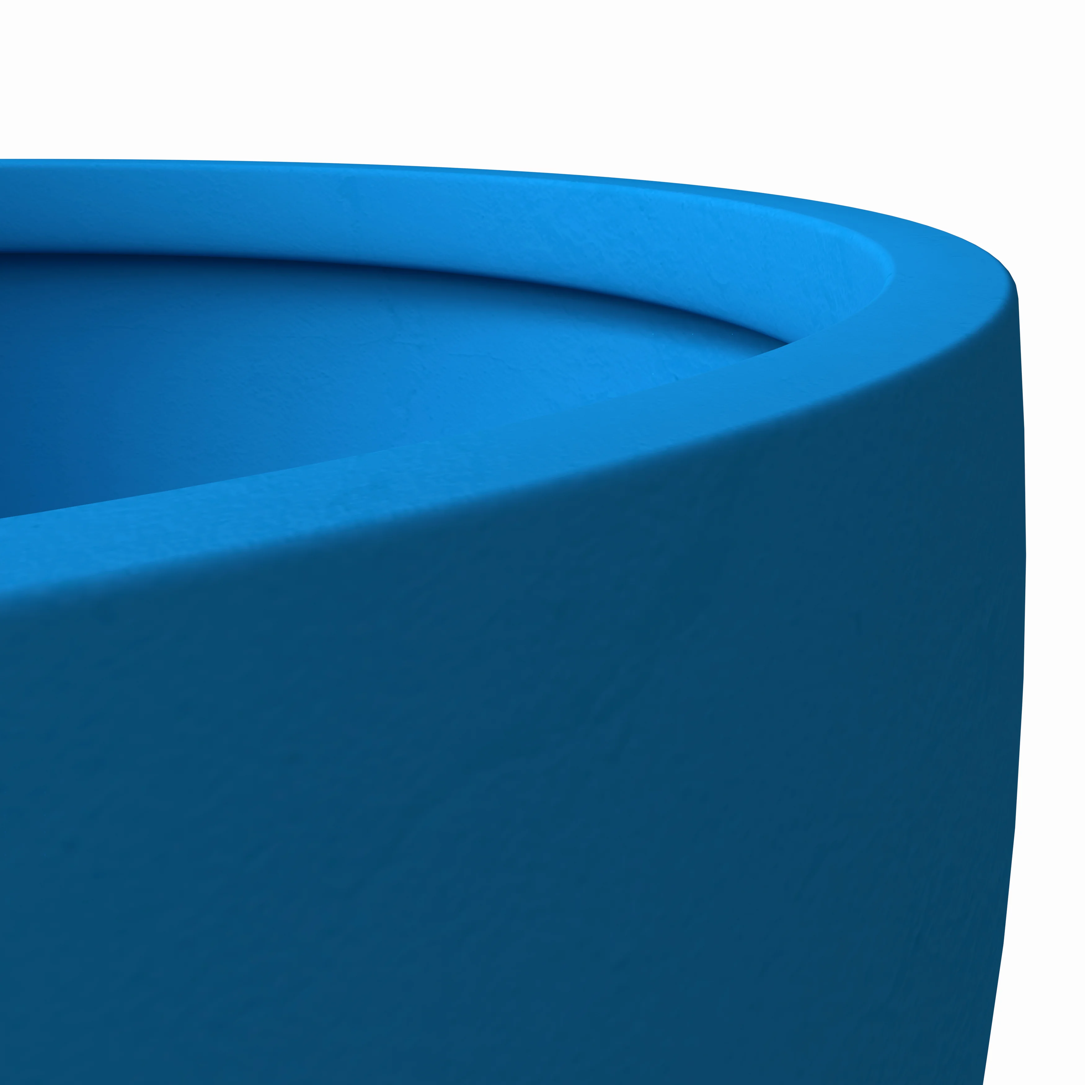 Grove Series Poly Stone Planter Set in Blue