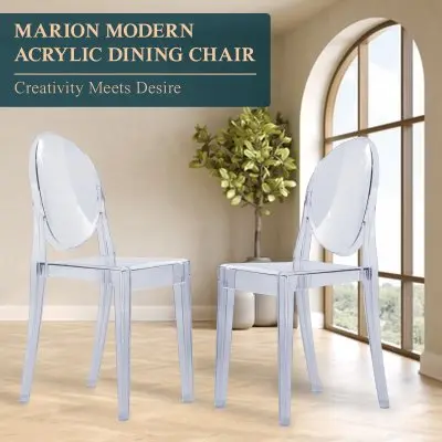 Marion Transparent Acrylic Modern Chair