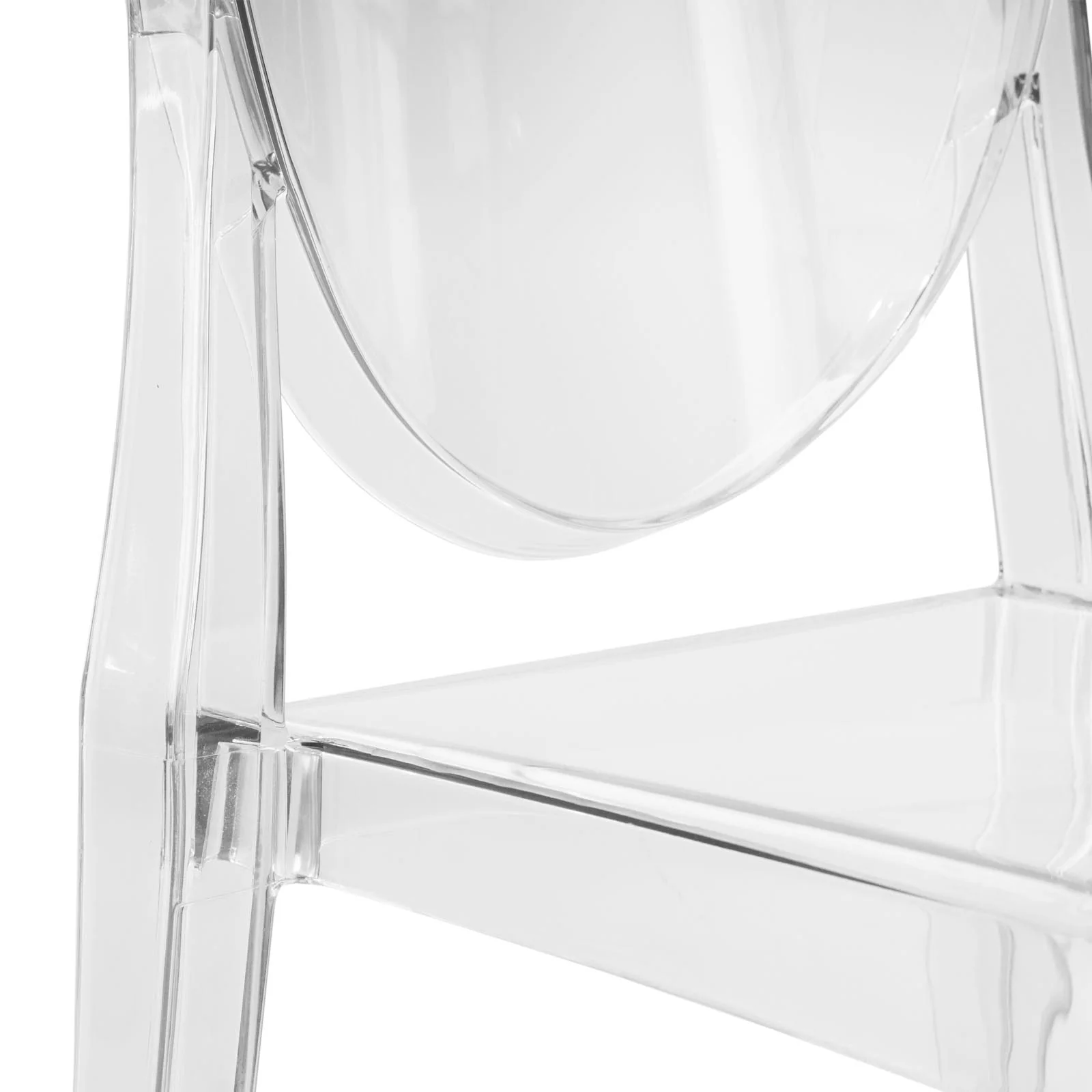 Marion Transparent Acrylic Modern Chair, Set of 4