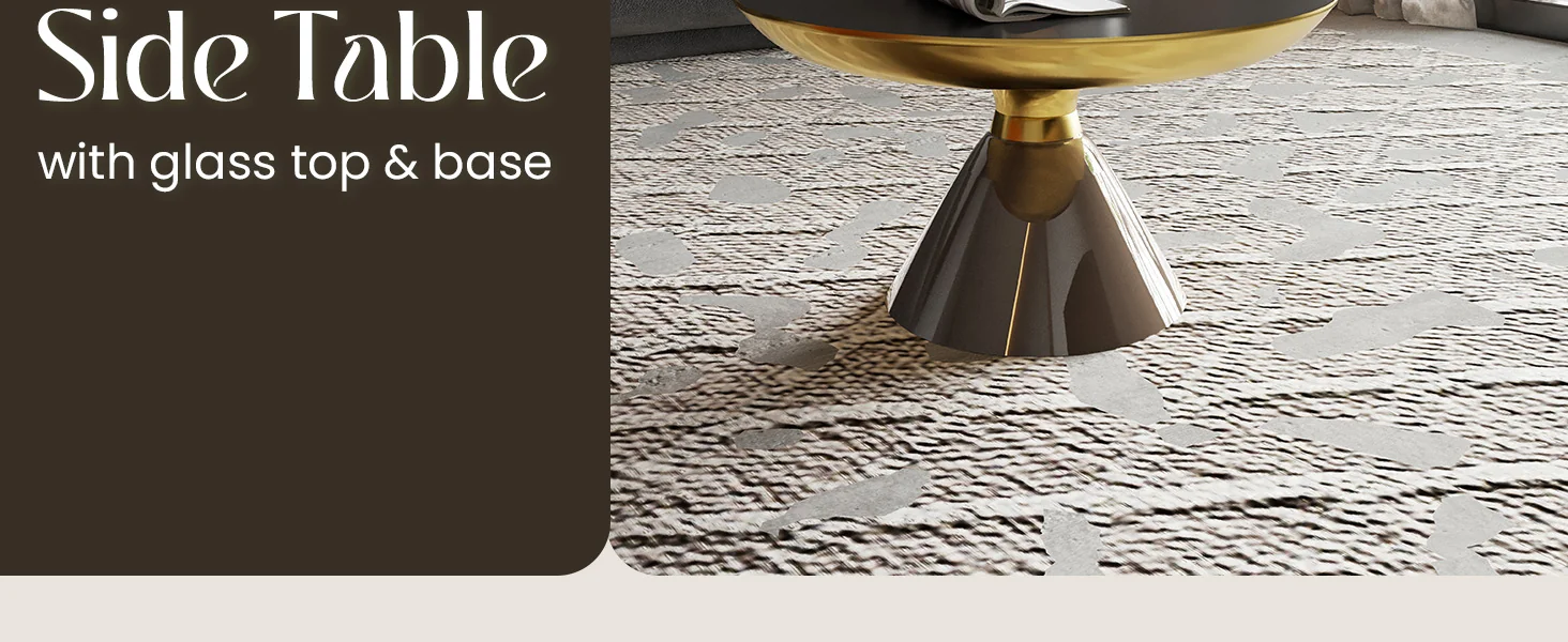 Hyalus Collection Glass Coffee table in Smoke