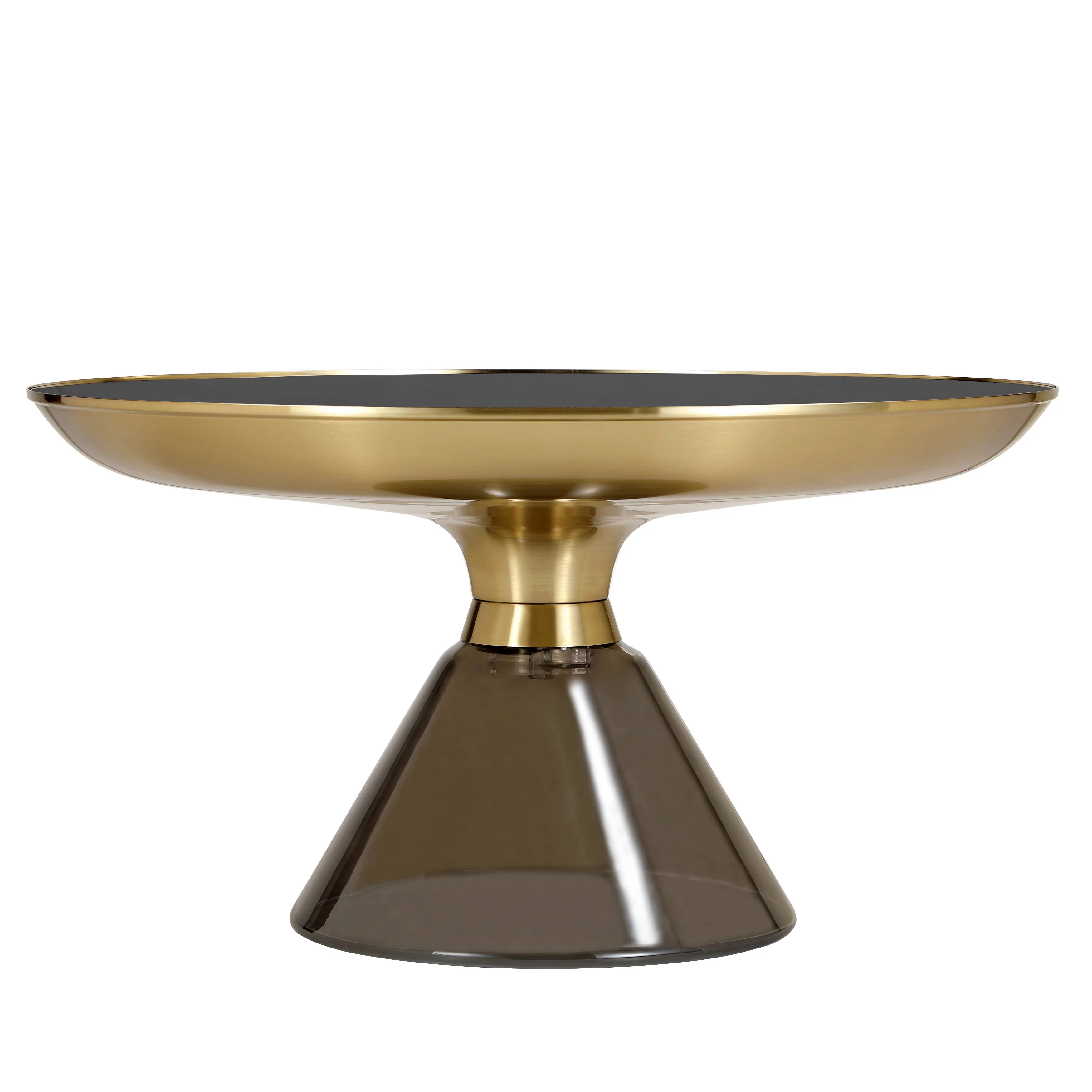 Hyalus Collection Glass Coffee table in Smoke