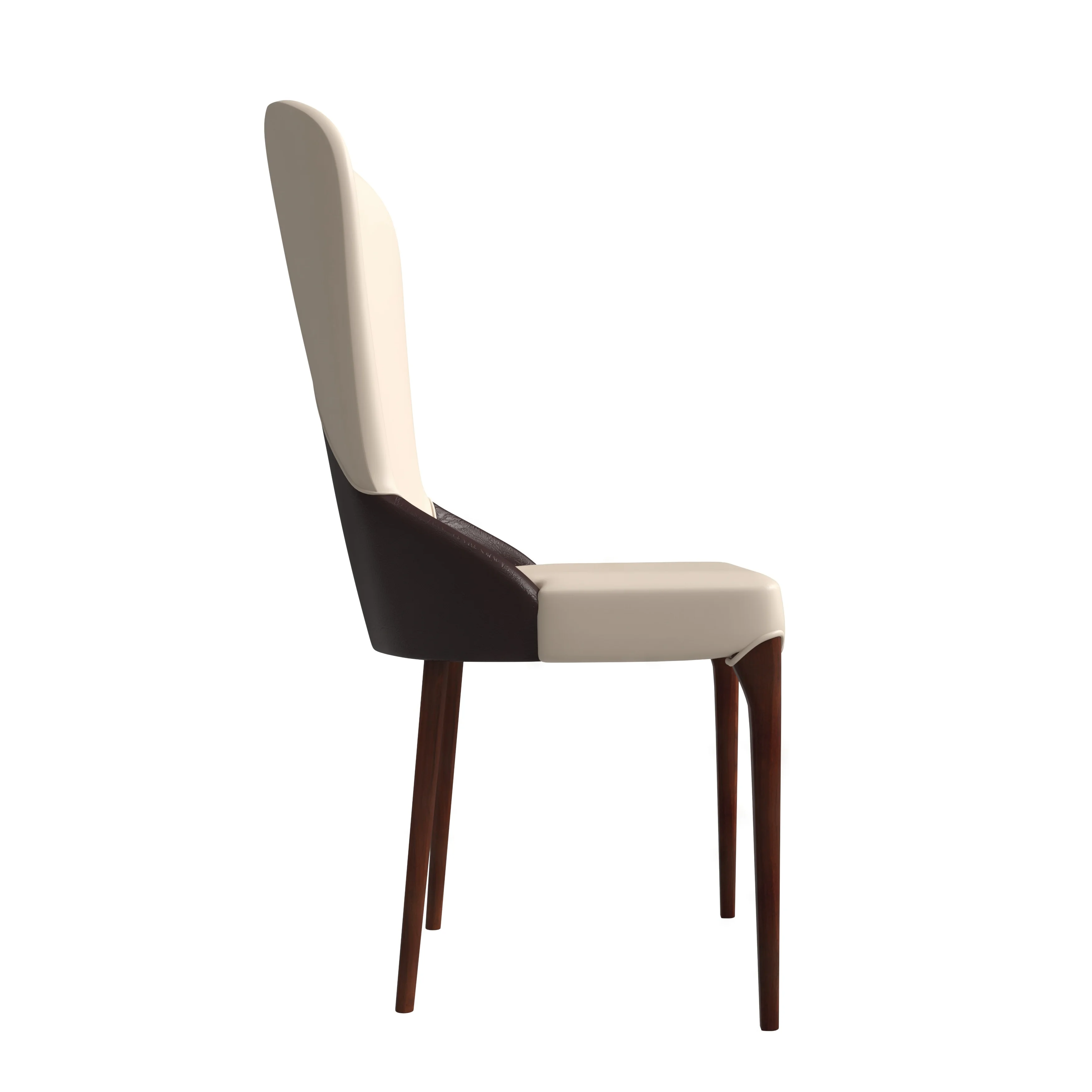 Havana Collection Modern Wooden Dining Chair in Brown