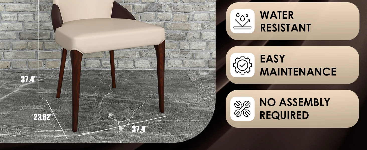 Havana Collection Modern Wooden Dining Chair in Brown