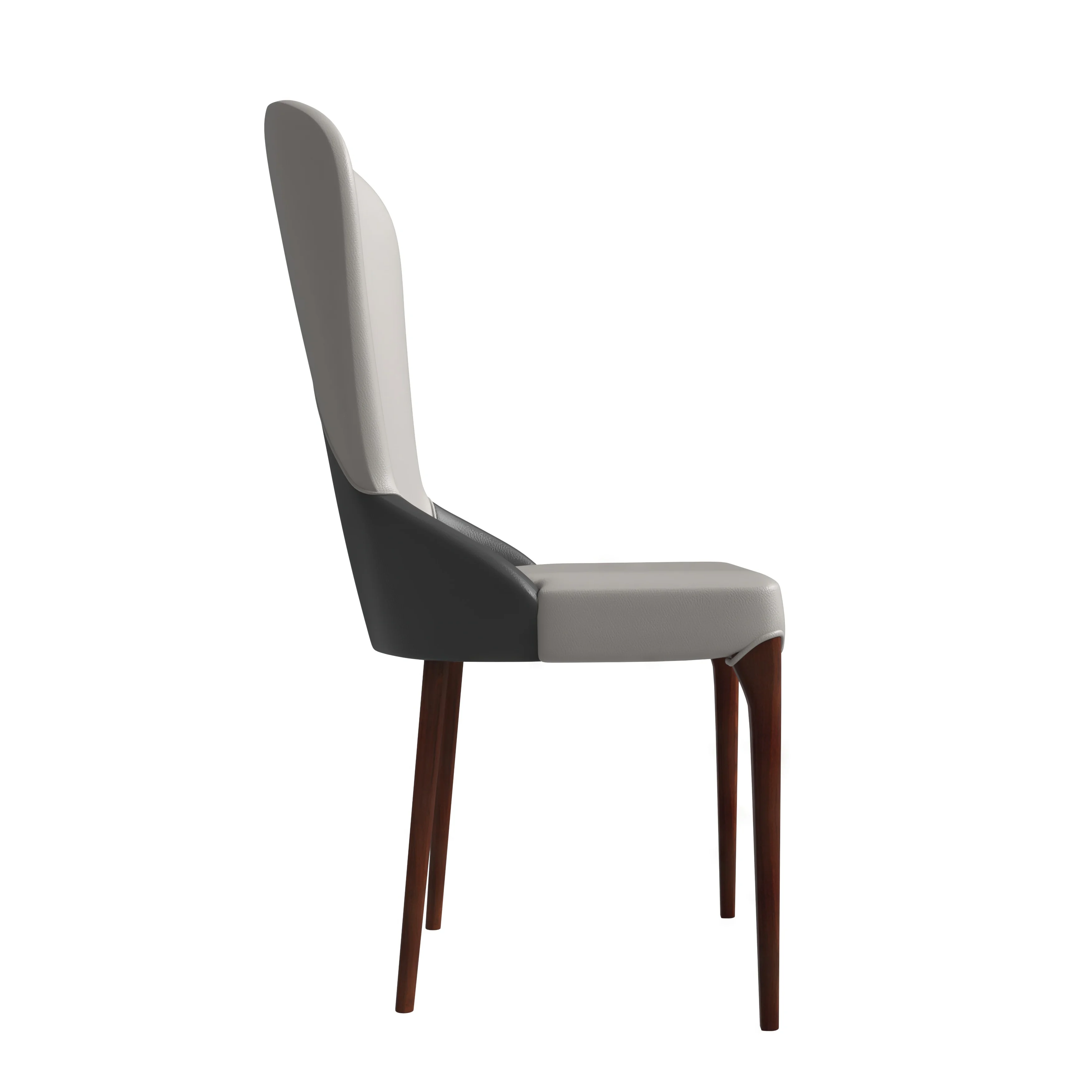 Havana Collection Modern Wooden Dining Chair in Grey