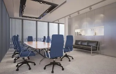 Hilton Modern High-Back Leather Office Chair