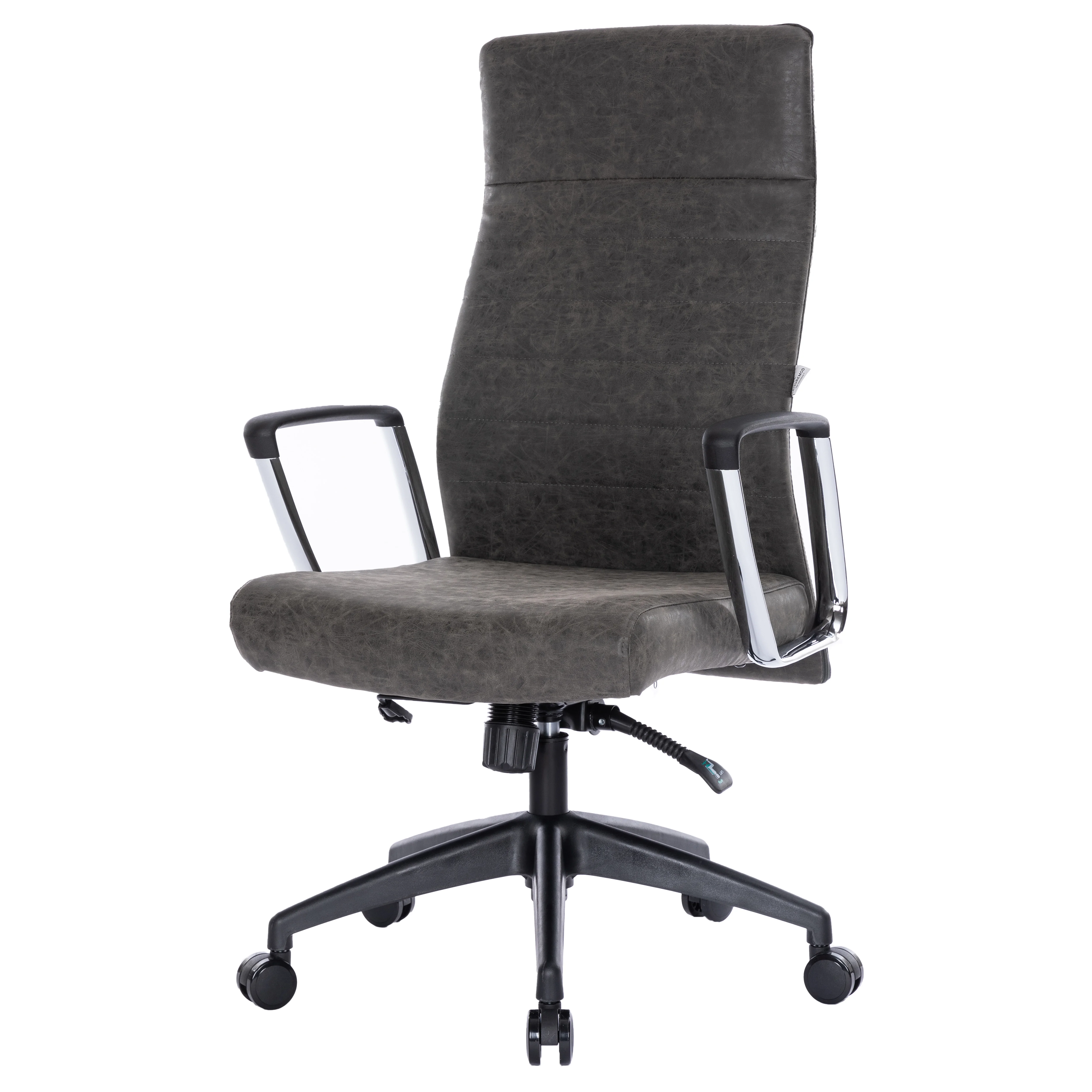 Hilton Leather Office Chair in Charcoal