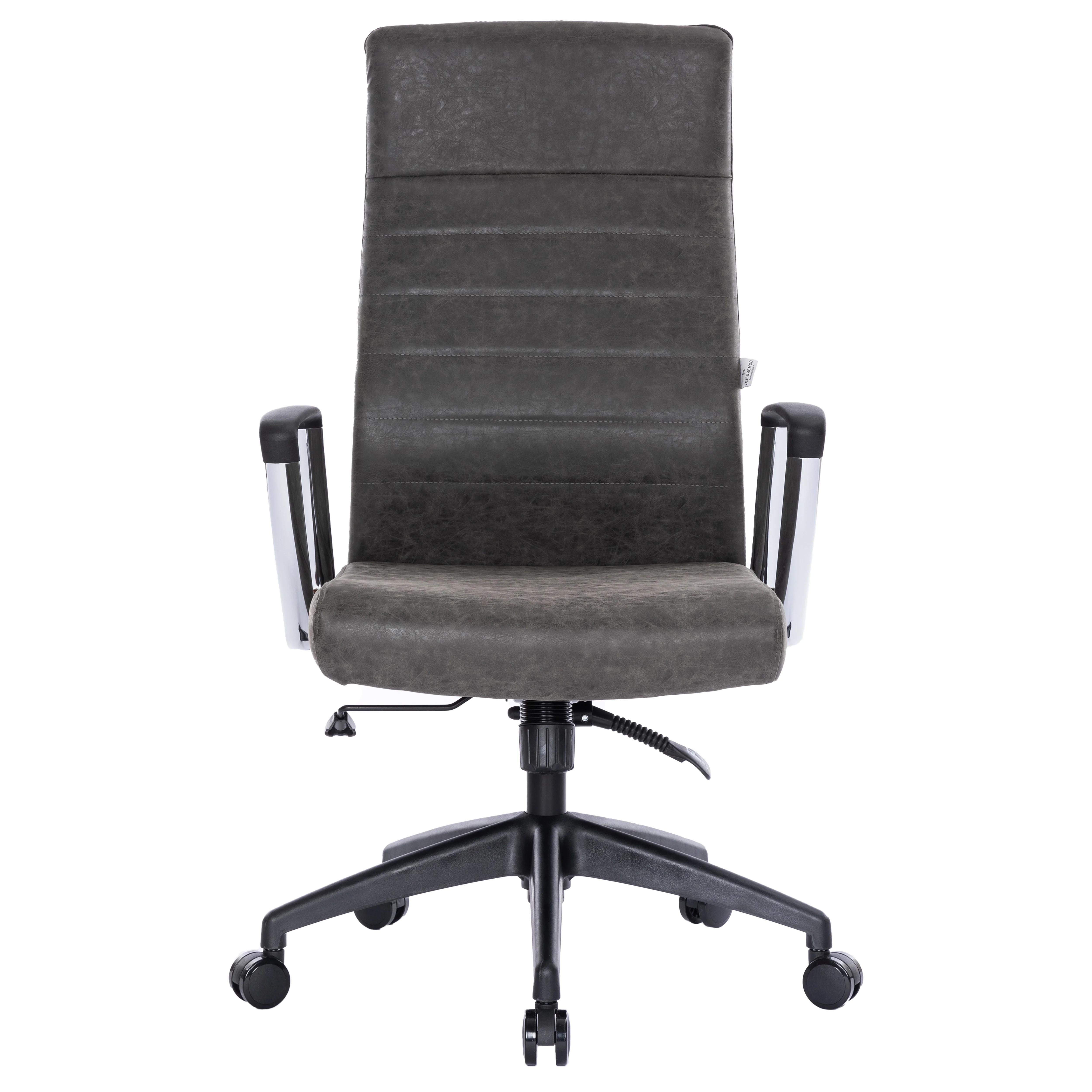 Hilton Leather Office Chair in Charcoal