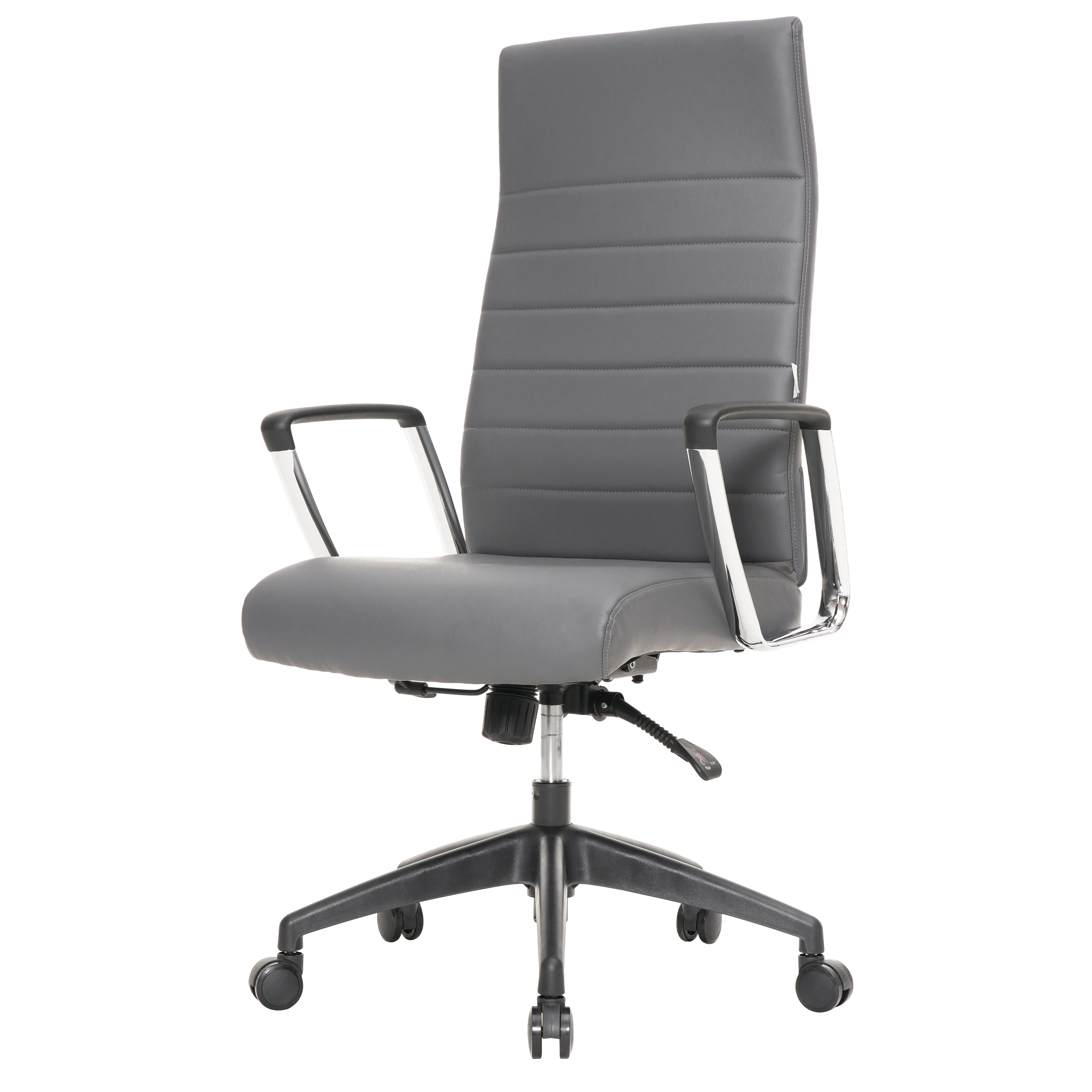 Hilton Modern High-Back Leather Office Chair