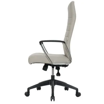 Hilton Modern High-Back Leather Office Chair