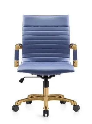 Harris Office Chair With Gold Frame