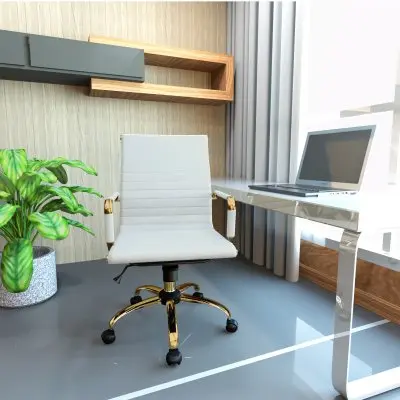 Harris Office Chair With Gold Frame