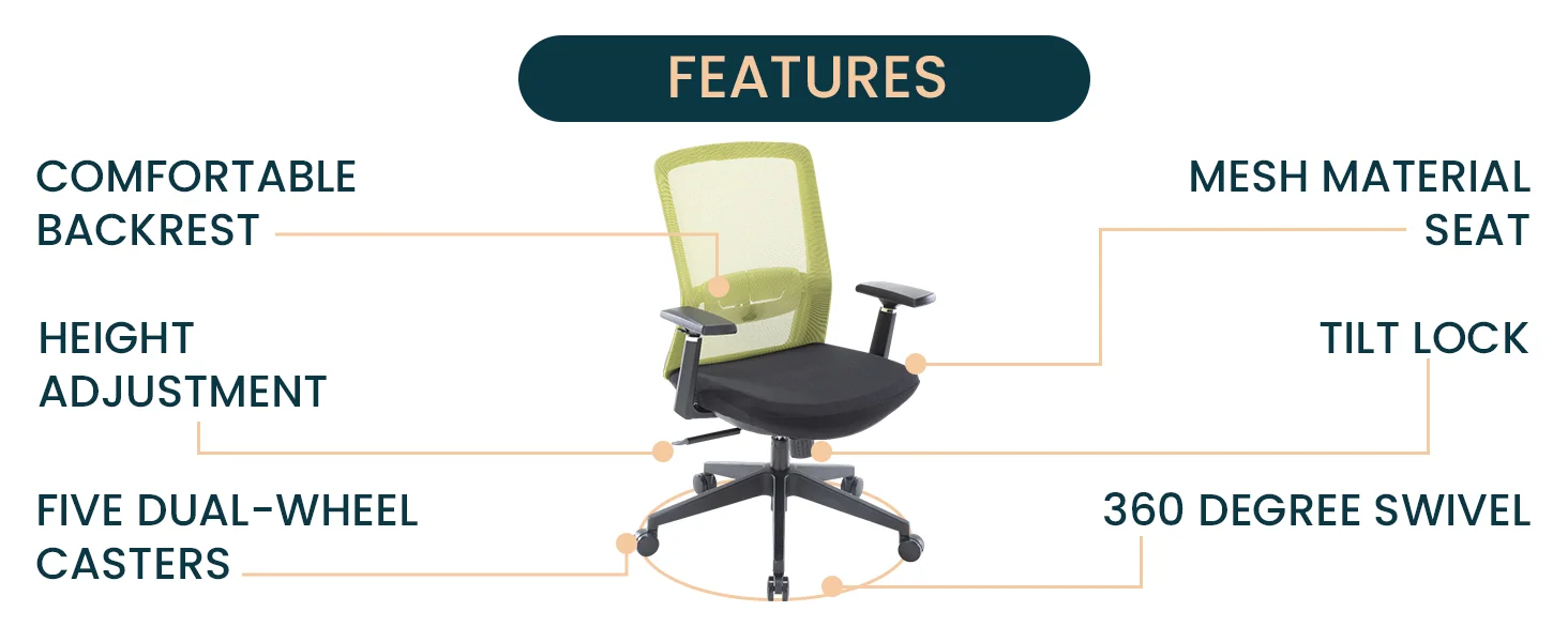 Ingram Modern  Office Task Chair with adjustable armrests