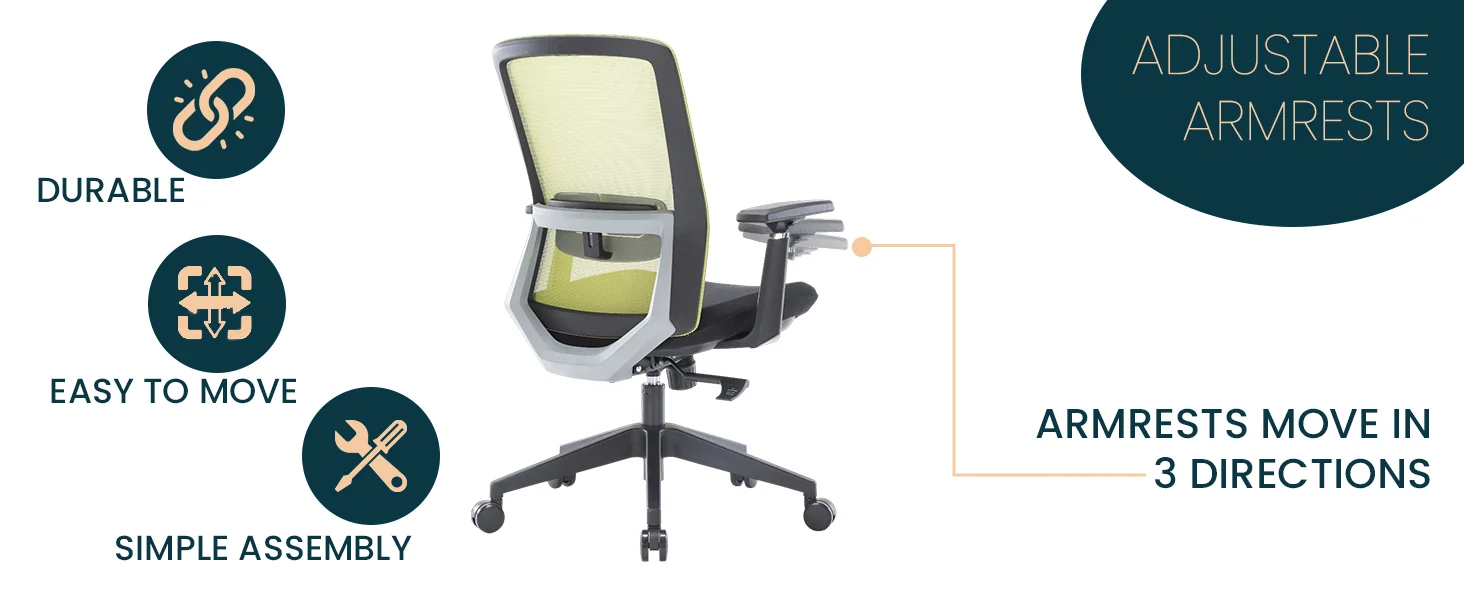 Ingram Modern  Office Task Chair with adjustable armrests