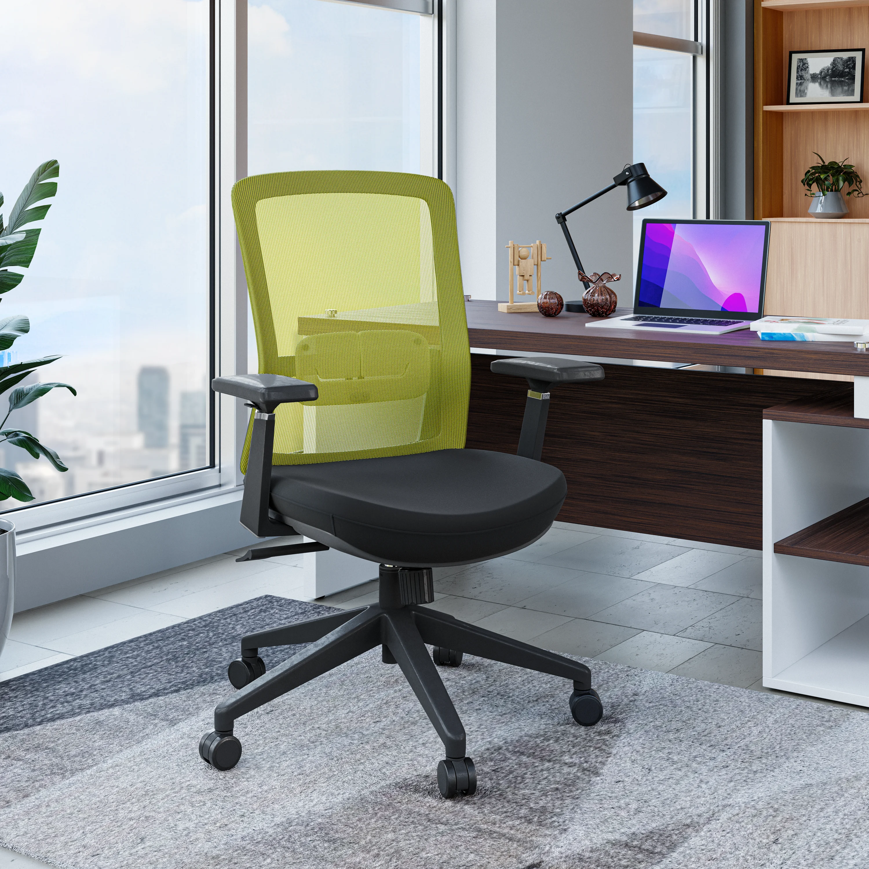 Ingram Modern  Office Task Chair with adjustable armrests
