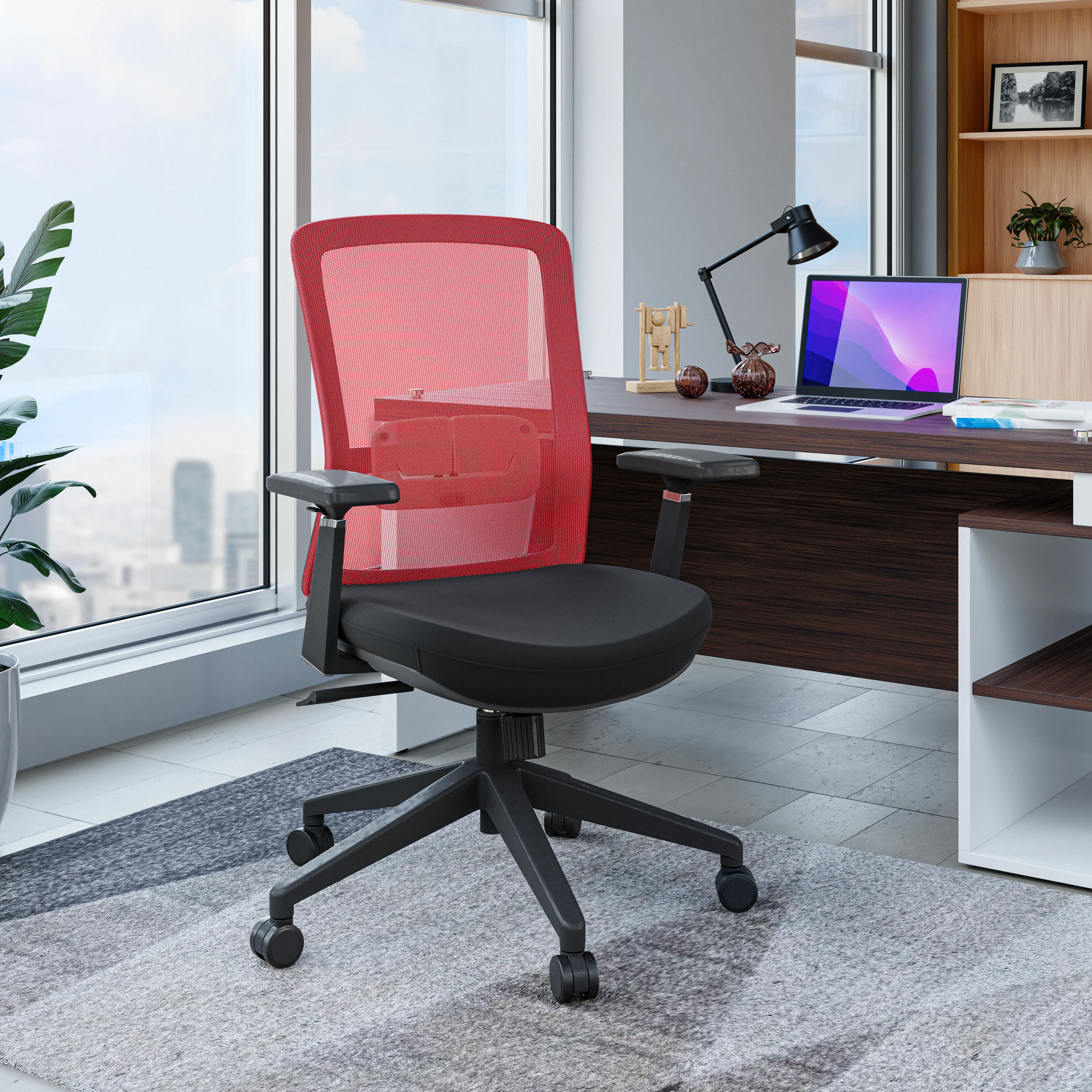 Ingram Modern  Office Task Chair with adjustable armrests
