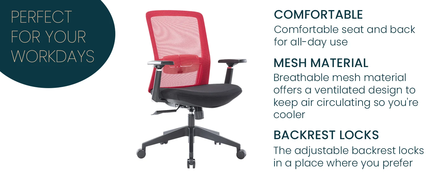 Ingram Modern  Office Task Chair with adjustable armrests