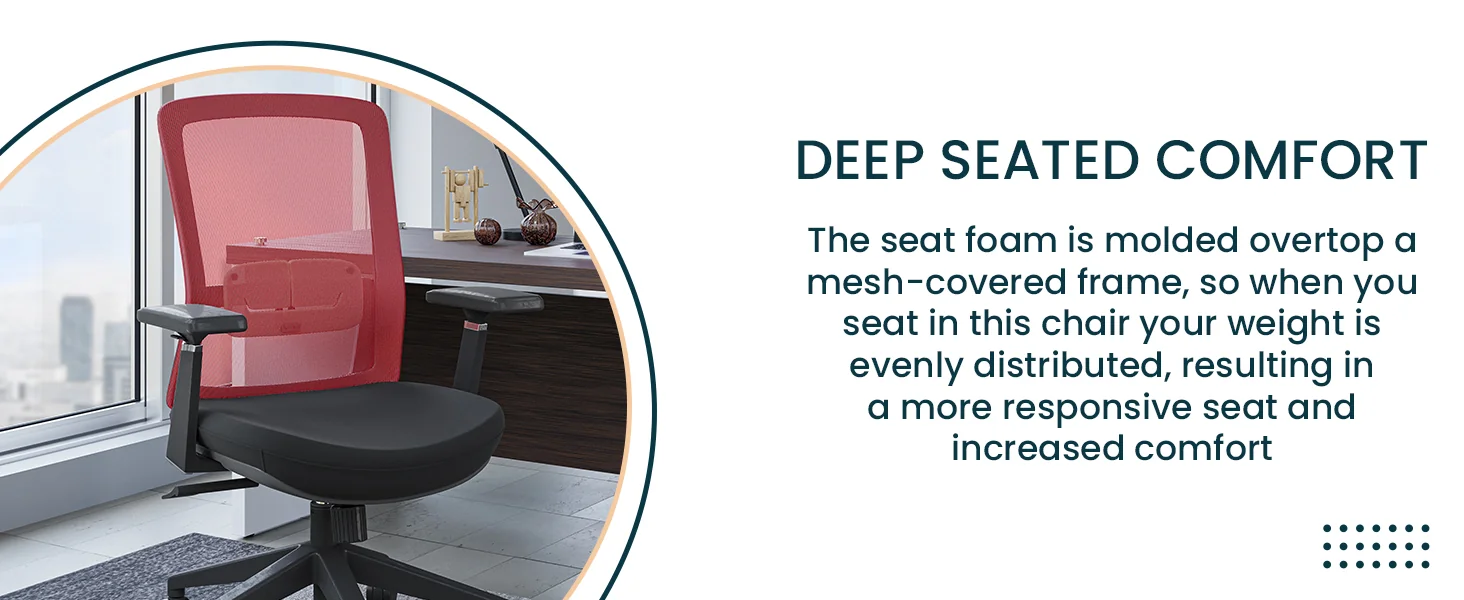 Ingram Modern  Office Task Chair with adjustable armrests