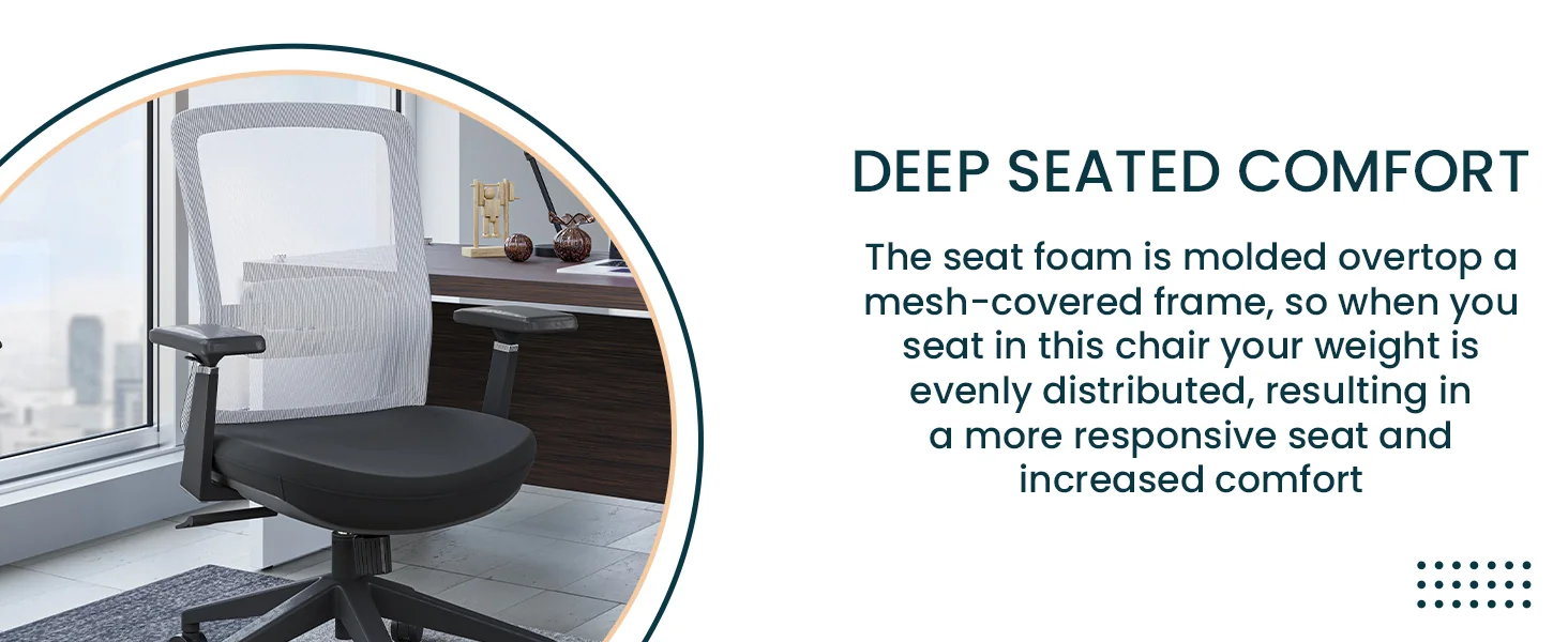 Ingram Modern  Office Task Chair with adjustable armrests