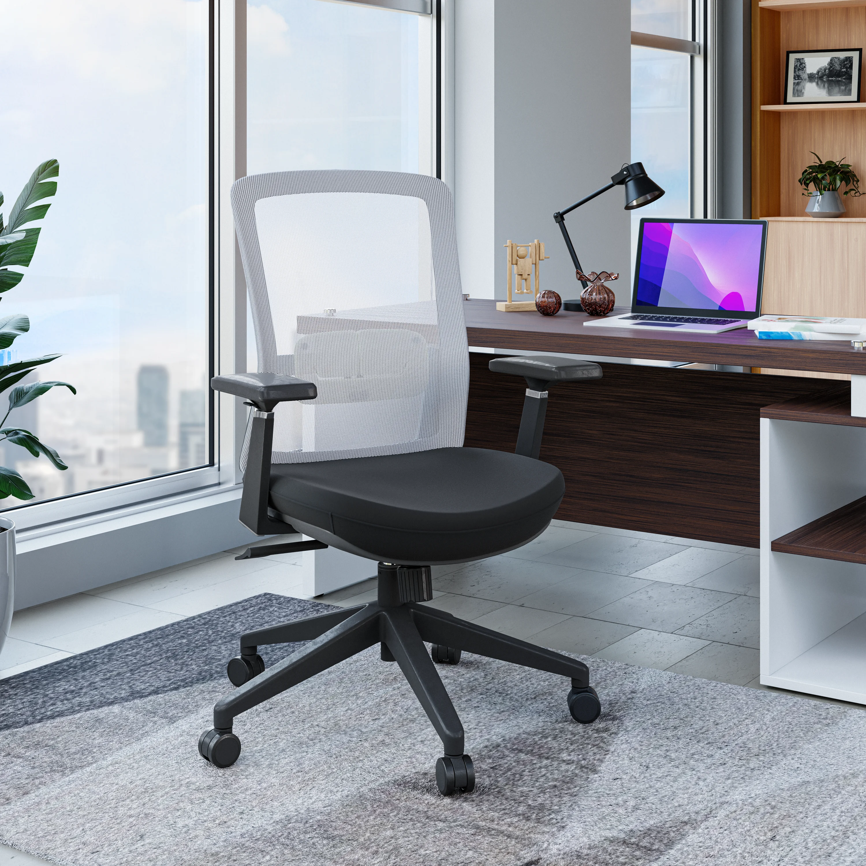 Ingram Modern  Office Task Chair with adjustable armrests