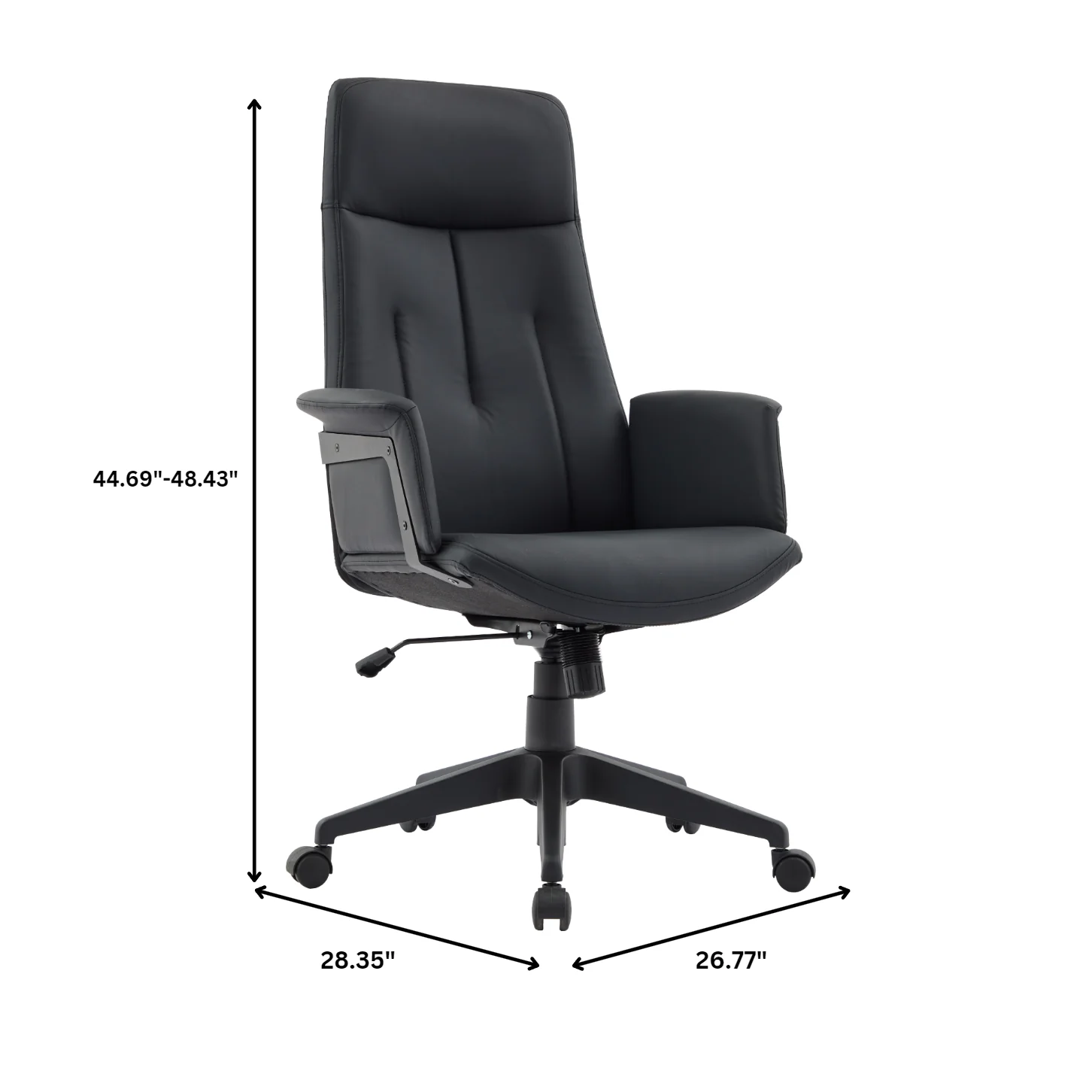 Inifini Collection Modern Office Chair In Black