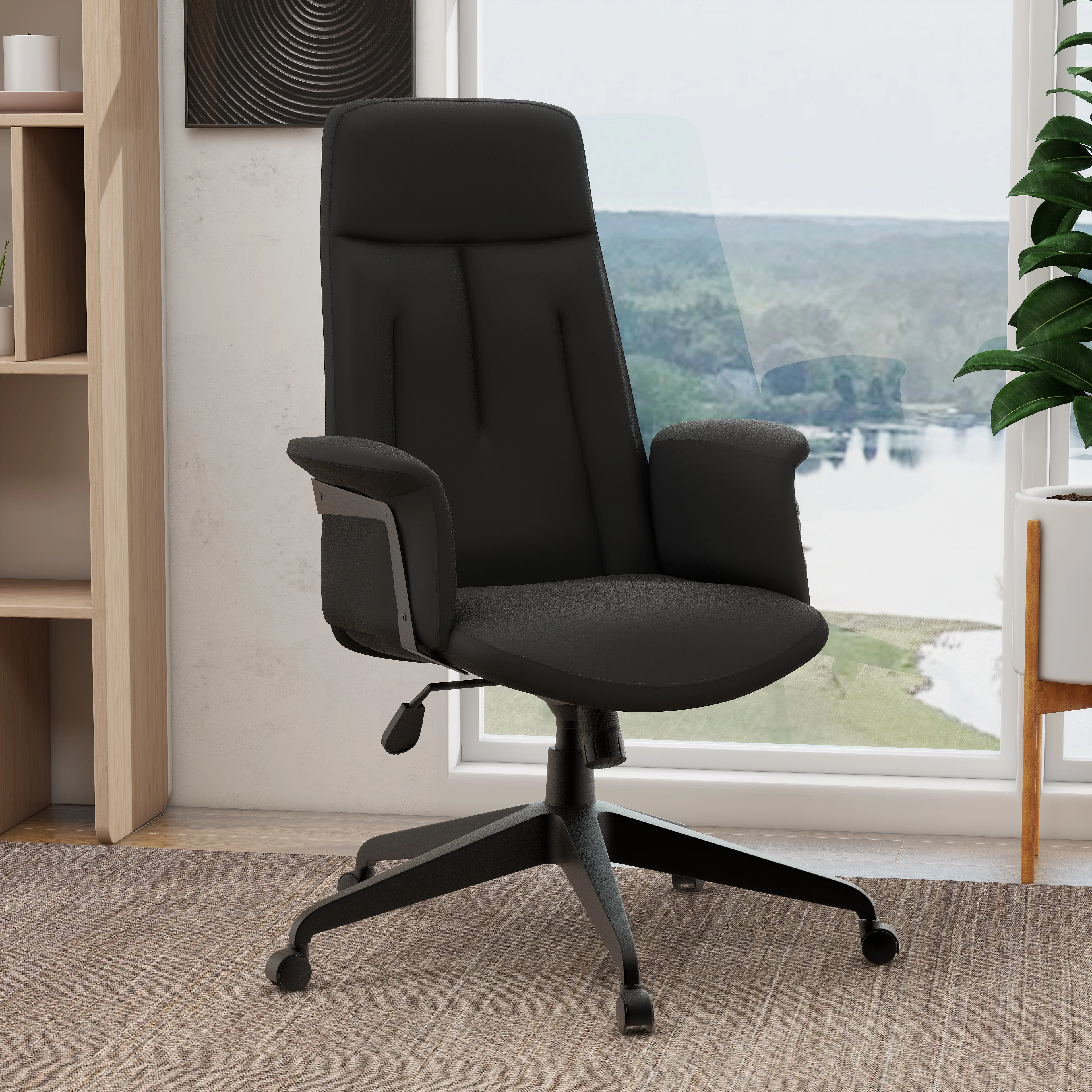 Inifini Collection Modern Office Chair In Black