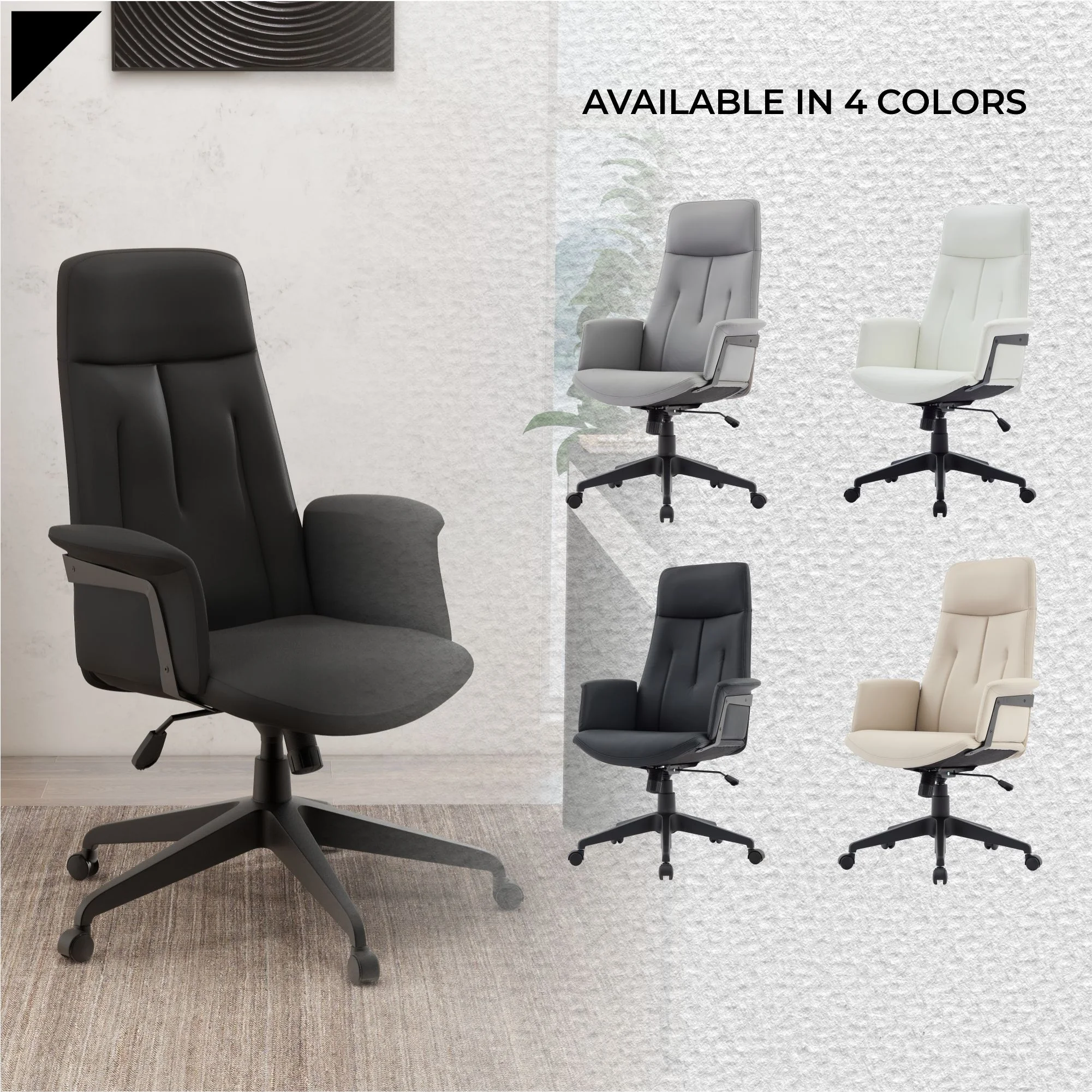 Inifini Collection Modern Office Chair In Black