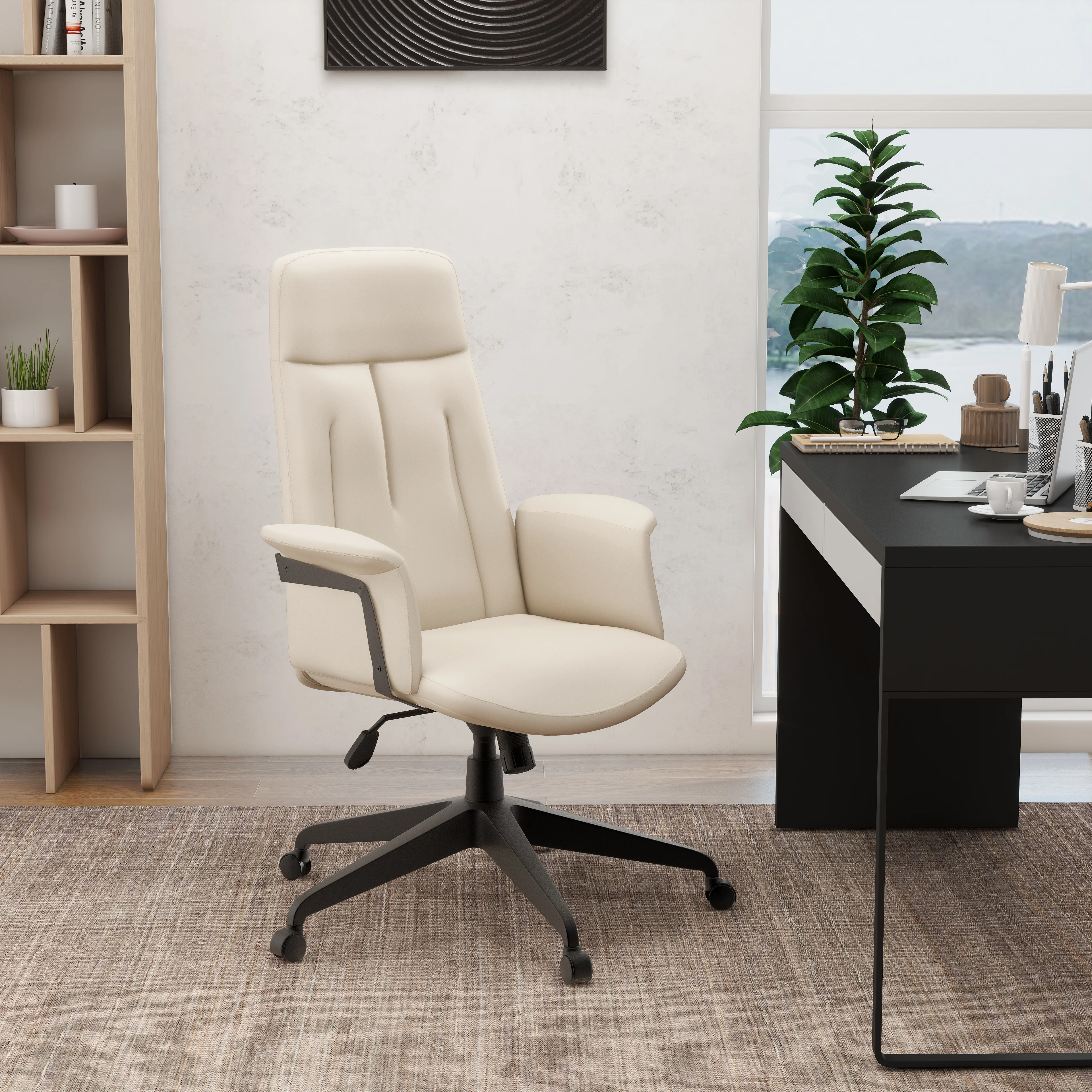 Inifini Collection Modern Office Chair In Tan