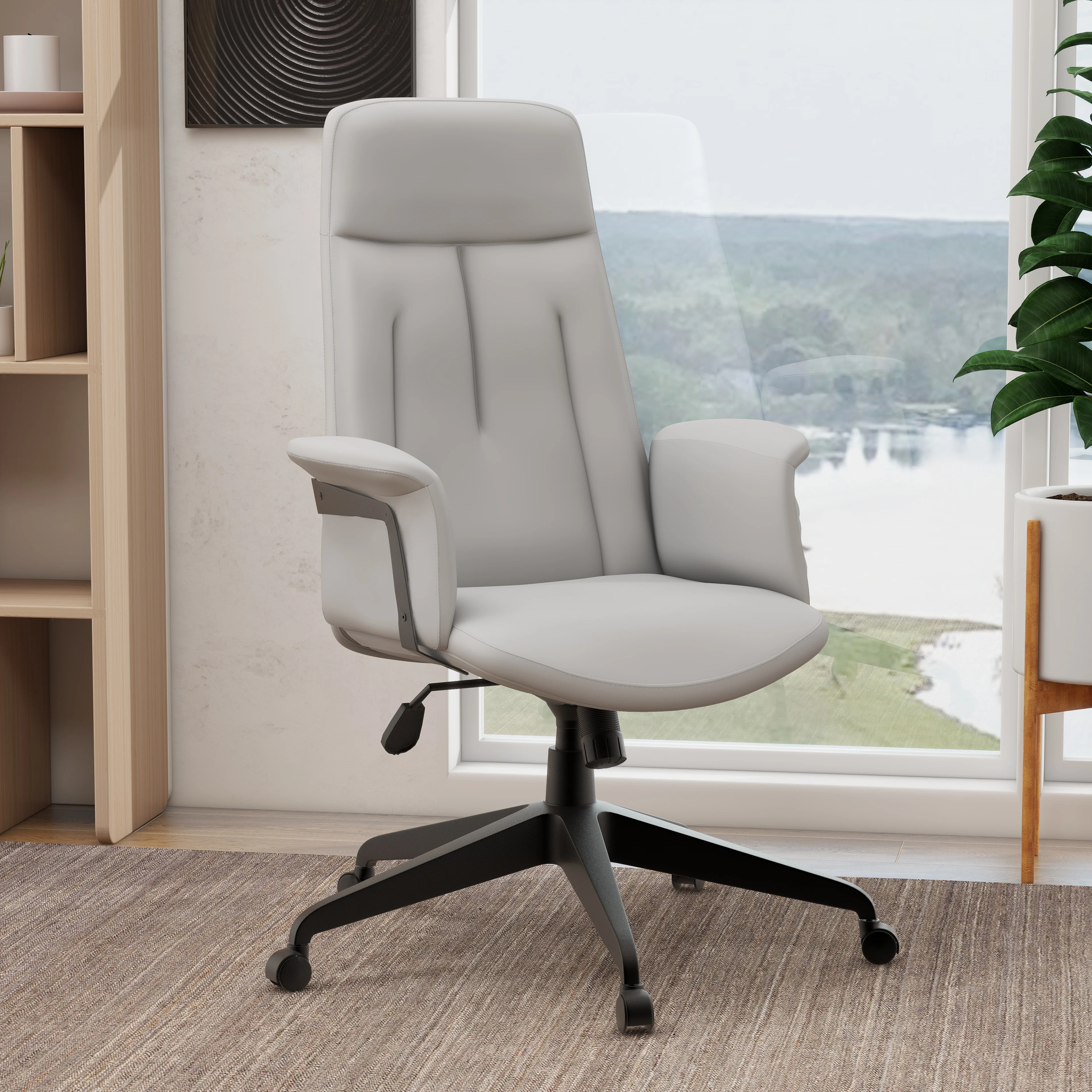 Inifini Collection Modern Office Chair In White