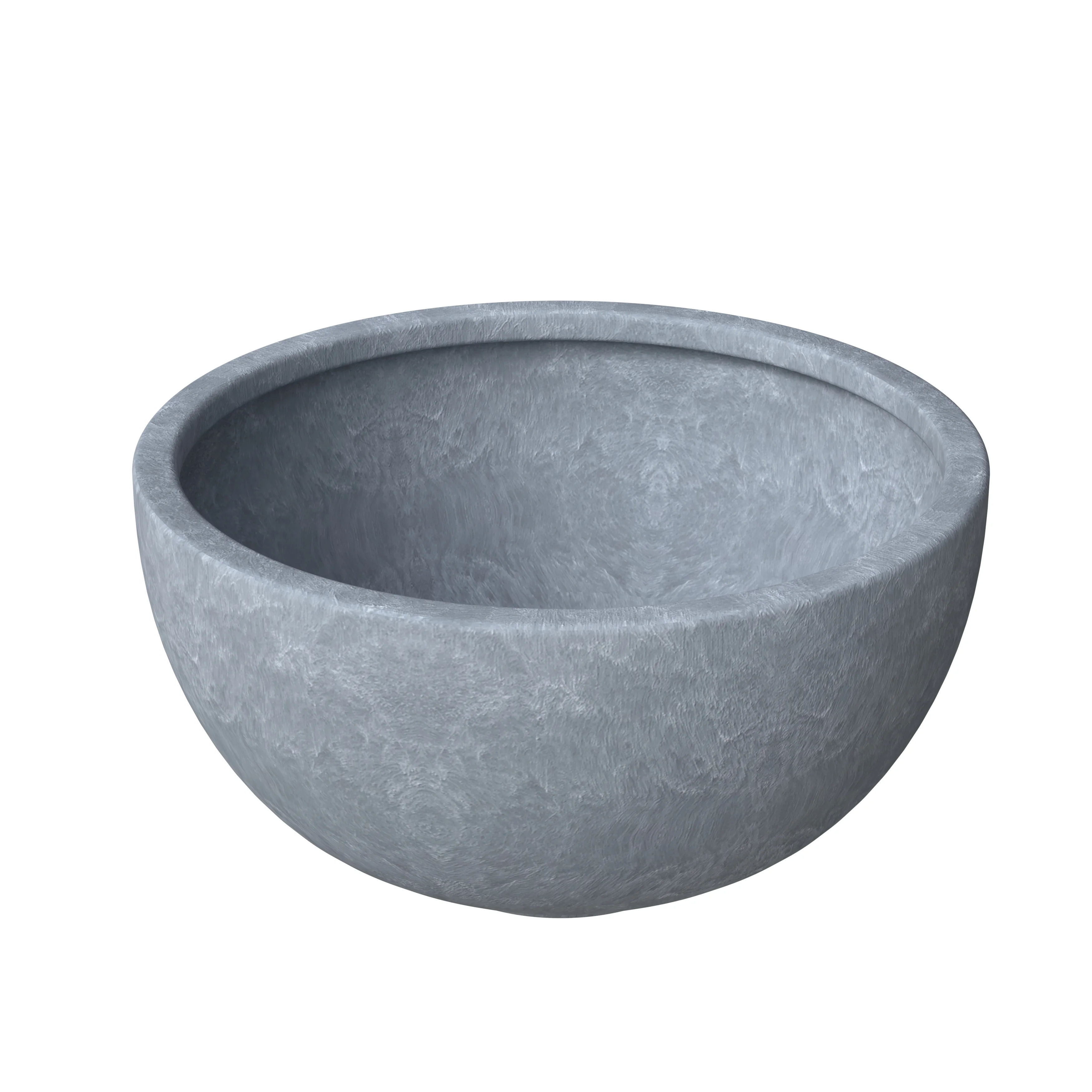 Iris Fiberstone Planter in Grey 12 Dia