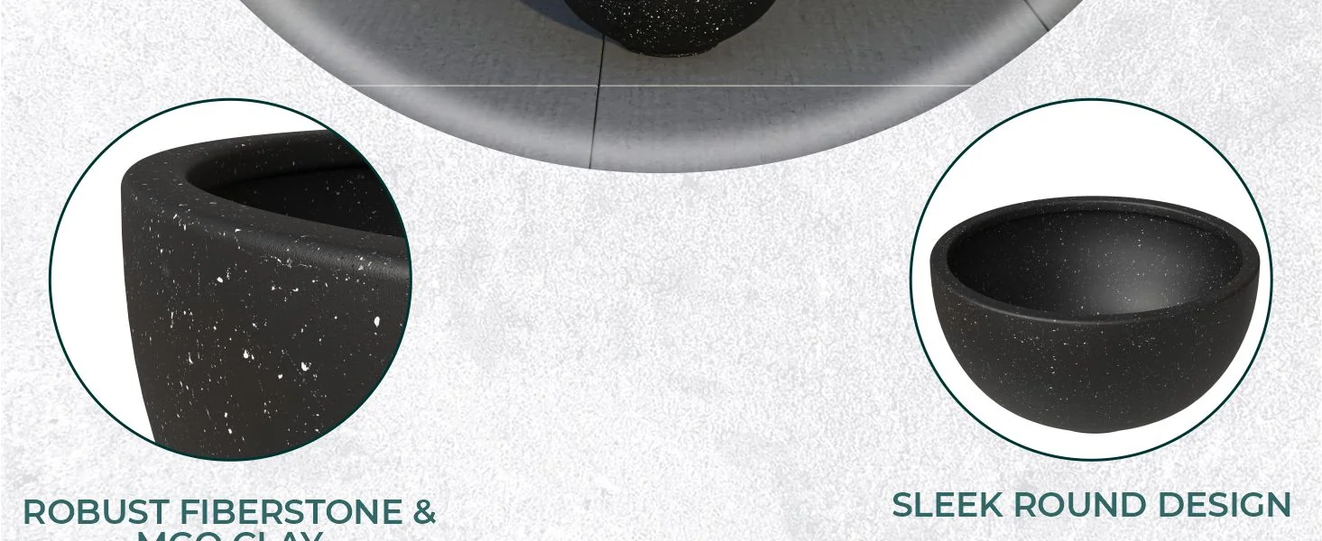 Iris Planter Set Black