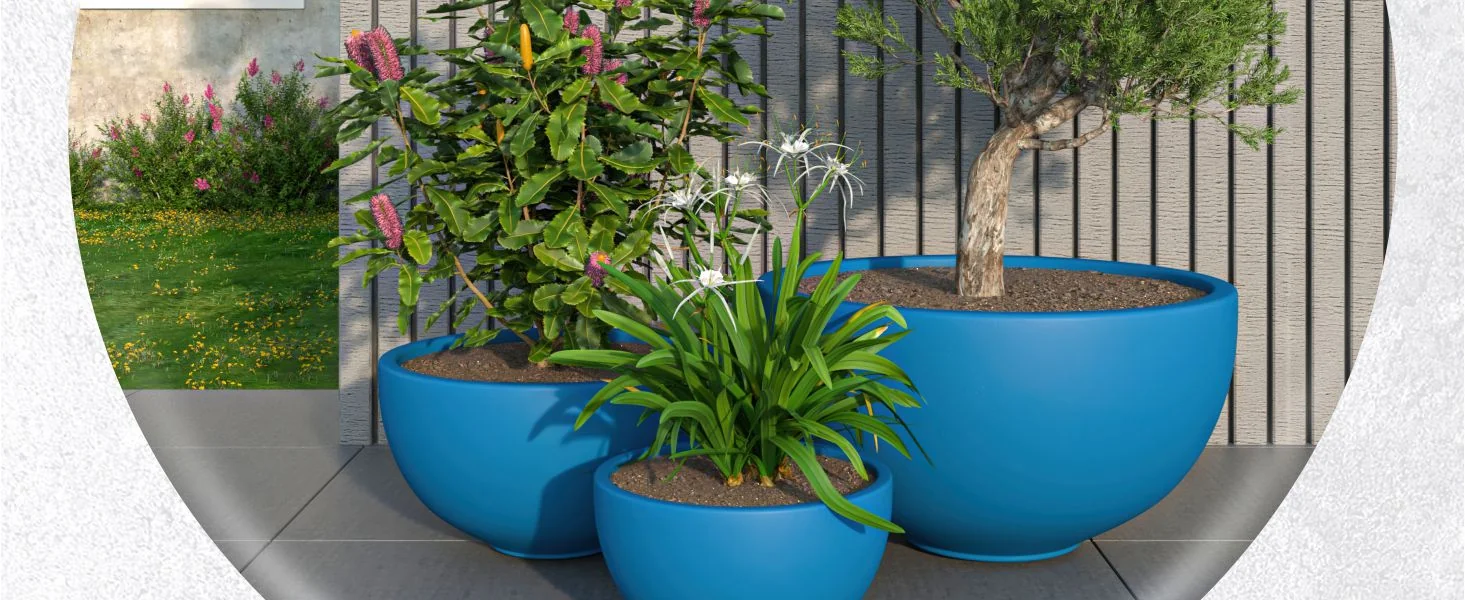 Iris Planter Set Blue