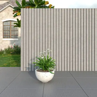Iris Fiberstone Planter in White 7 Dia