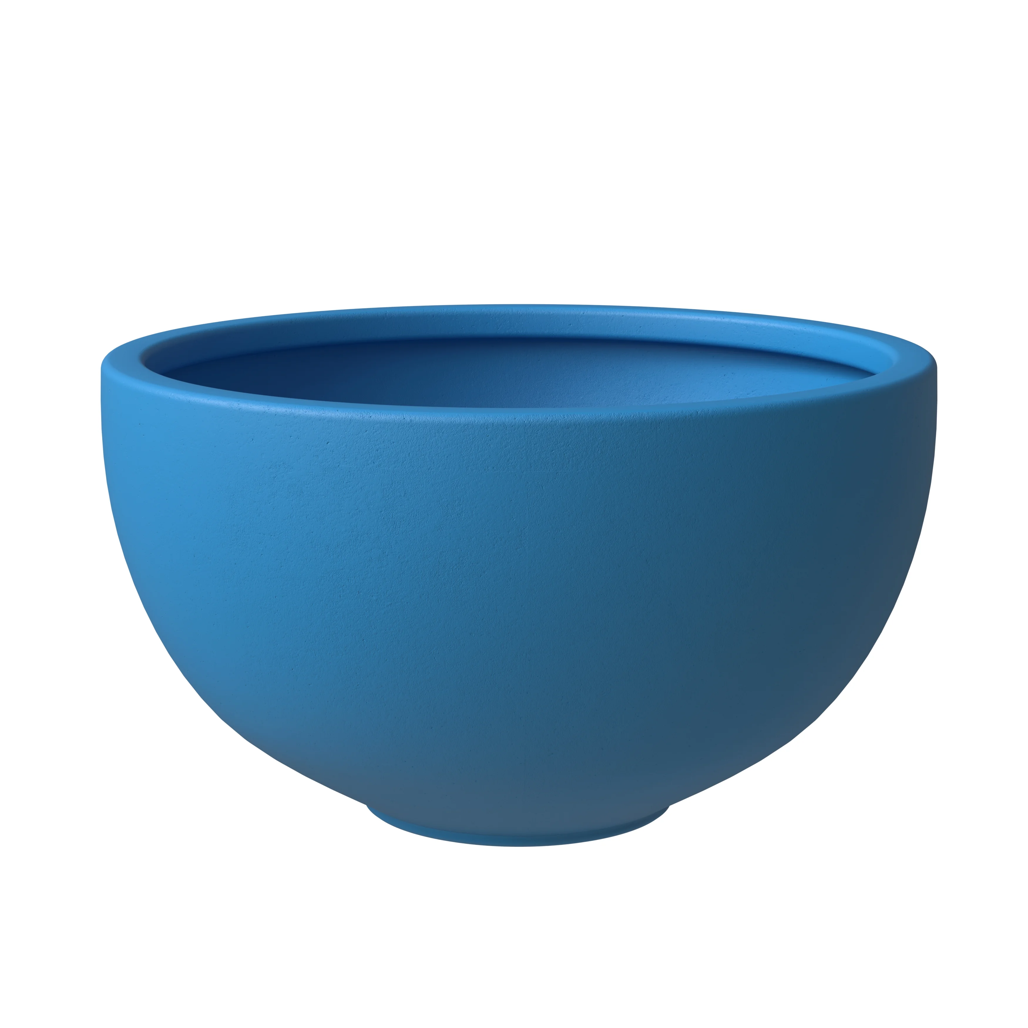 Iris Fiberstone Planter in Blue 9 Dia