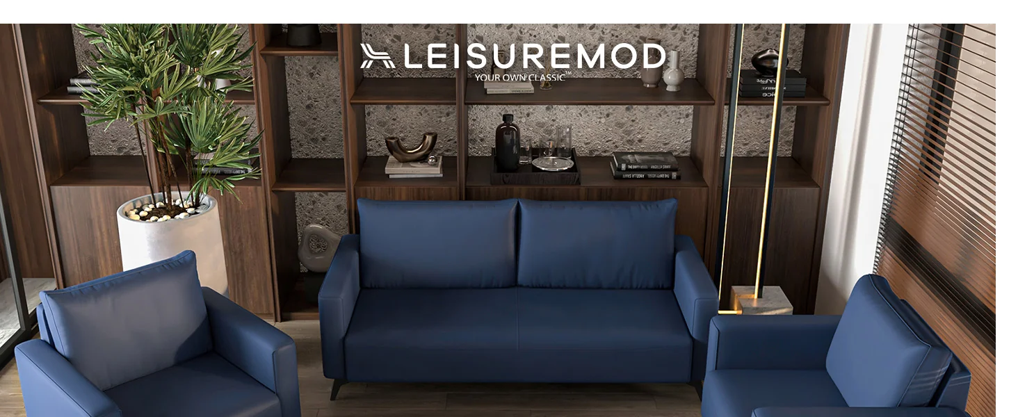 Inno Collection Sofa Set, 2 Single Seaters, and 3 seater In Dark Blue