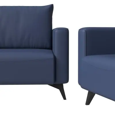 Inno Collection Sofa Set, 2 Single Seaters, and 3 seater In Dark Blue