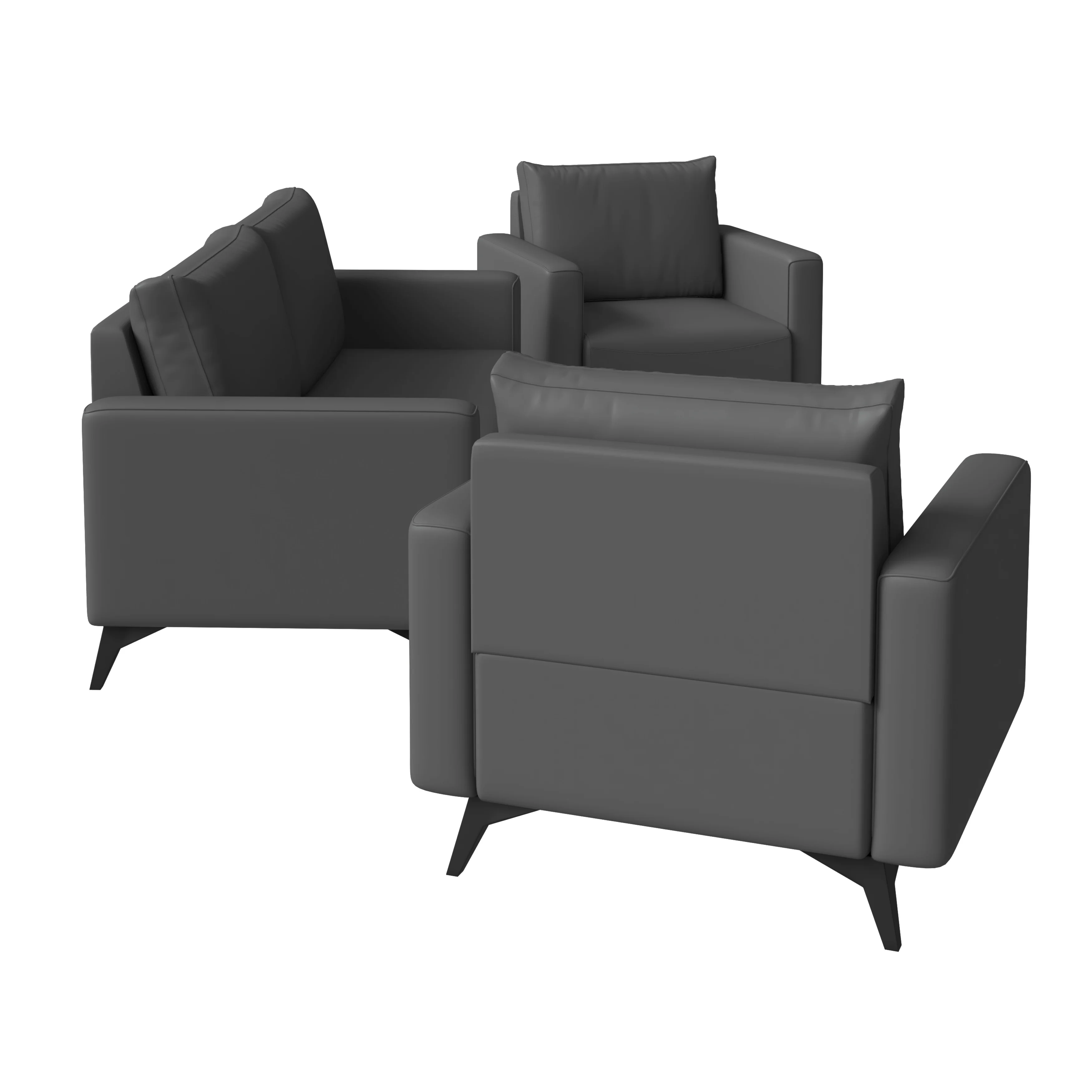 Inno Collection Sofa Set, 2 Single Seaters, and 3 seater In Grey