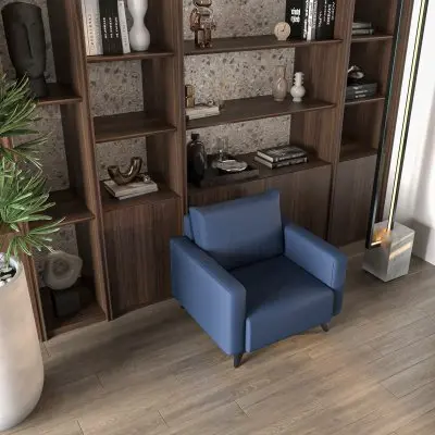 Inno Collection Single Seater Sofa In Dark Blue